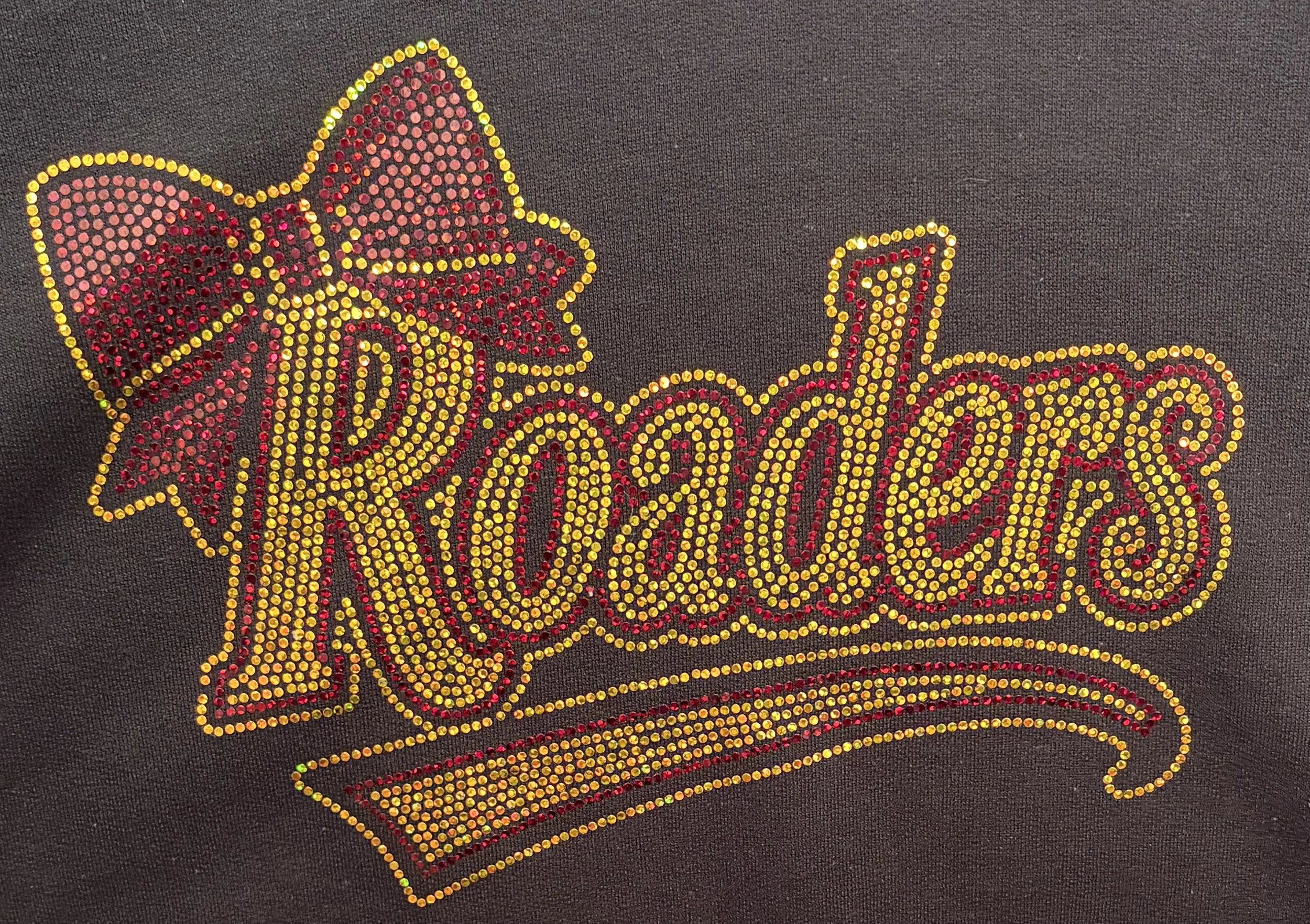 Brunswick High School Railroader Cheerleaders Spangled Black T-shirt