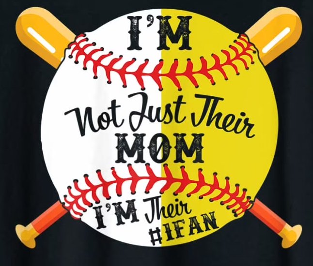 'I'm Their #1 Fan' Baseball Mom T-Shirt