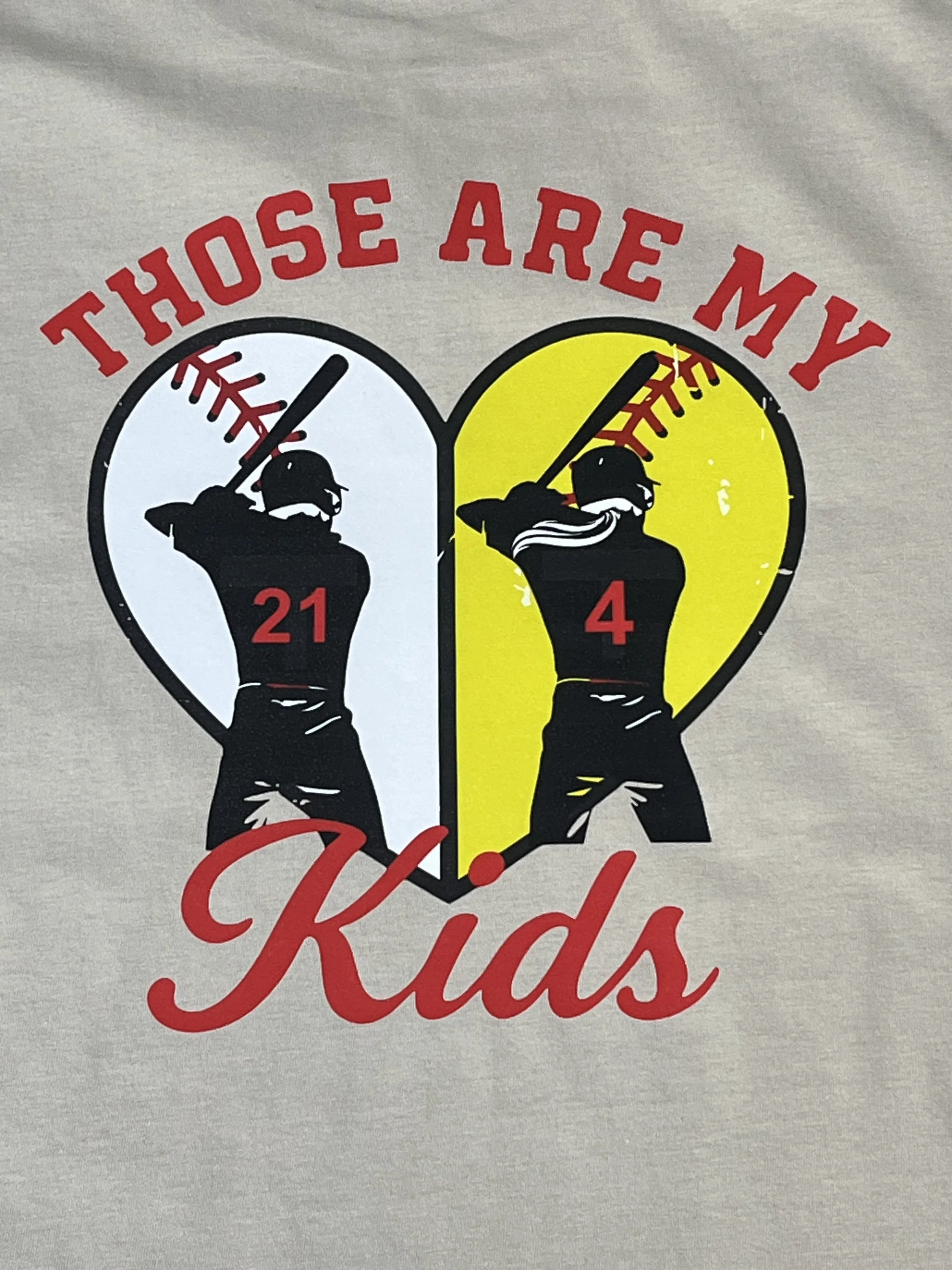'Those Are My Kids' Baseball Tee