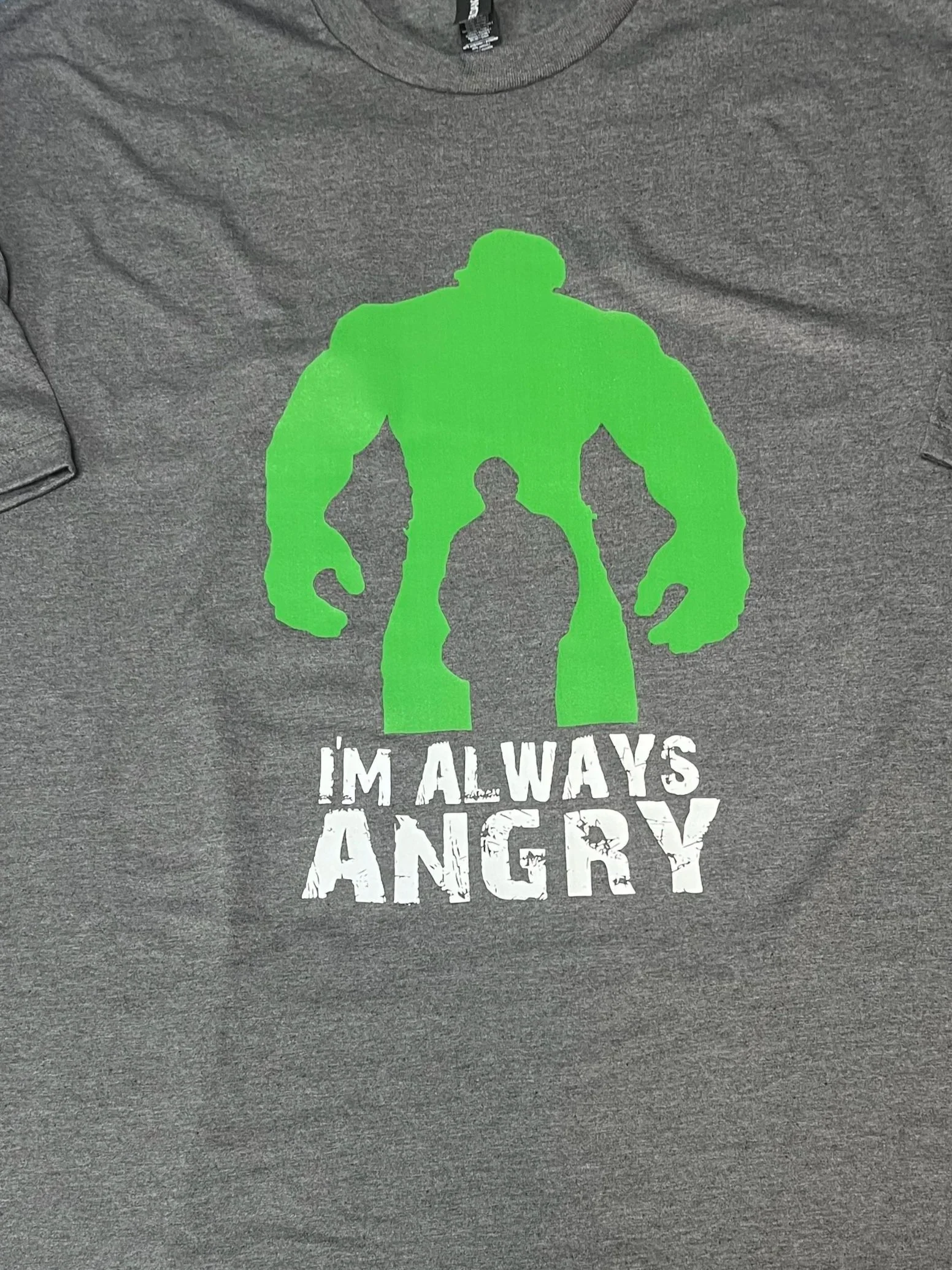 'I'm Always Angry' Heather Dark Grey T-shirt