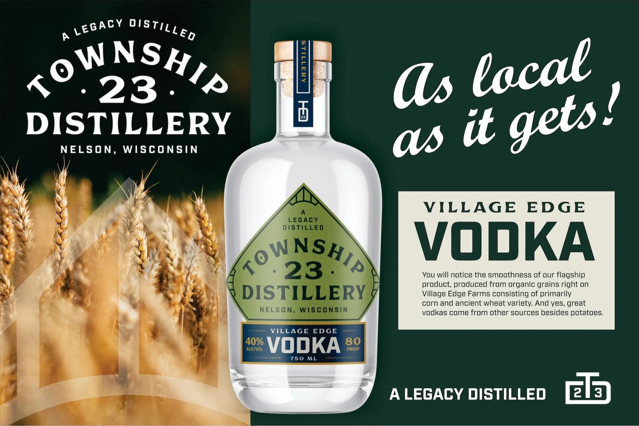 Township 23 Distillery Coroplast (33"x26")