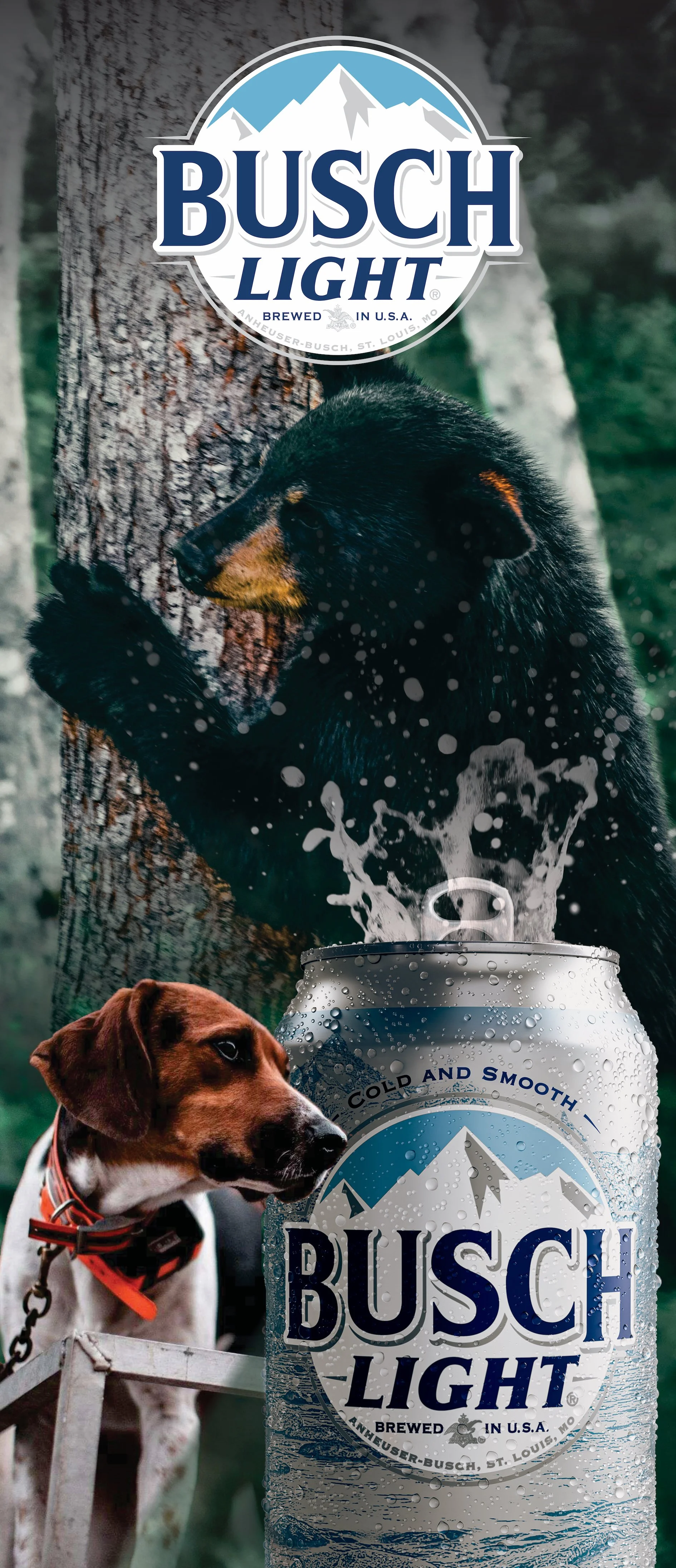 Busch Light Bear Hunting - Cooler Wrap (31"x73")