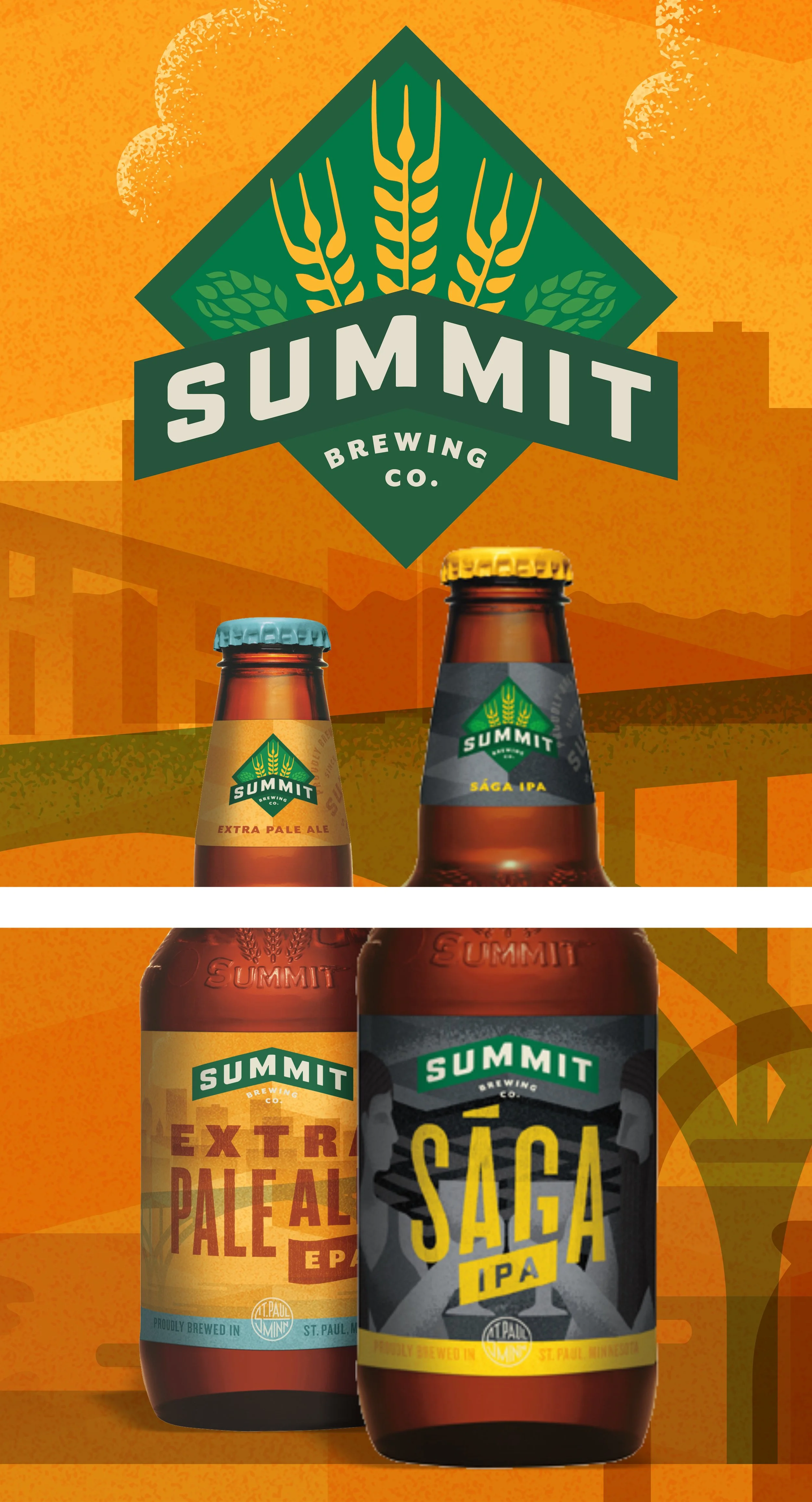 2 Piece Summit Brewing Window Scrim