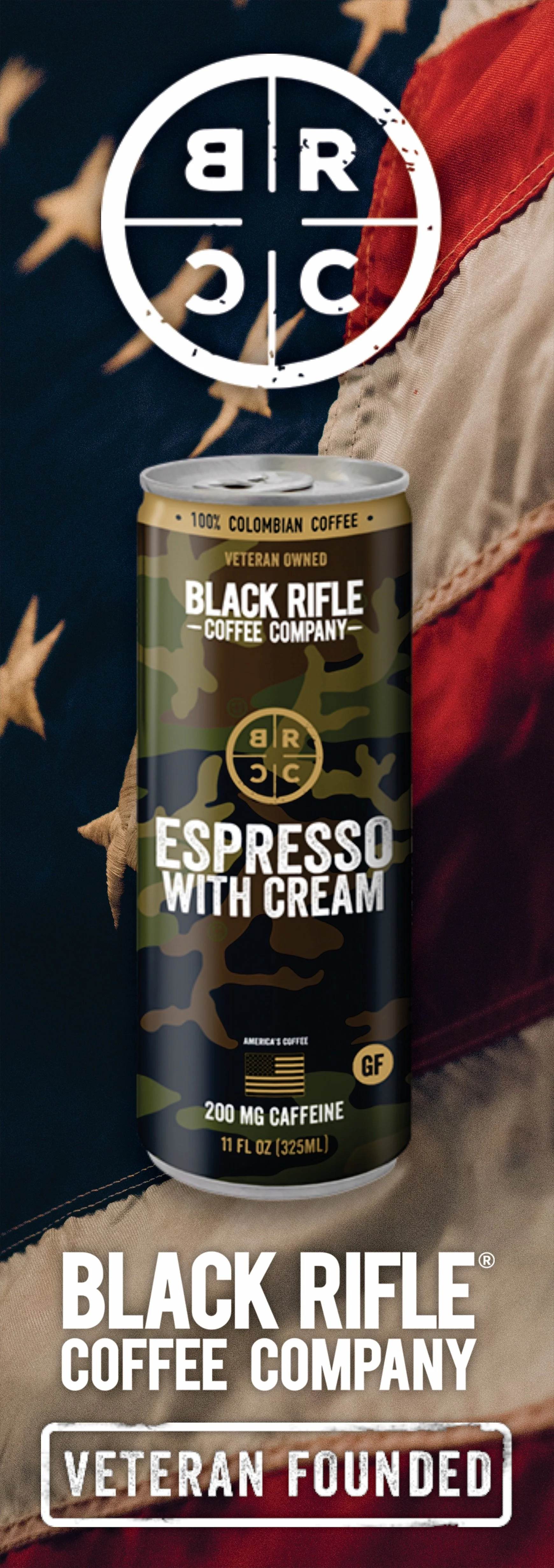 Black Rifle Coffee Indoor Banner (29"x82")