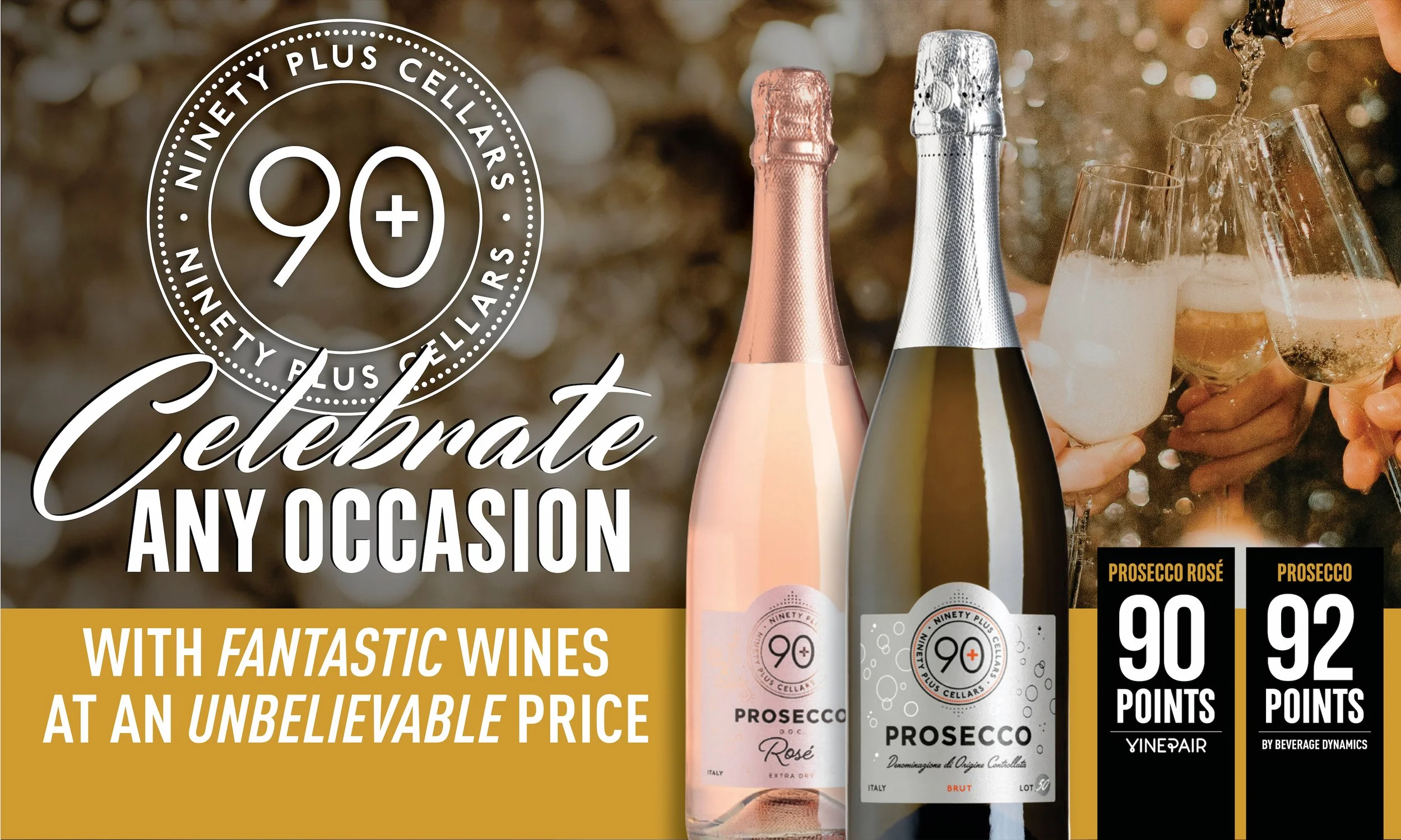 90+ Cellars Coroplast (60"x36")