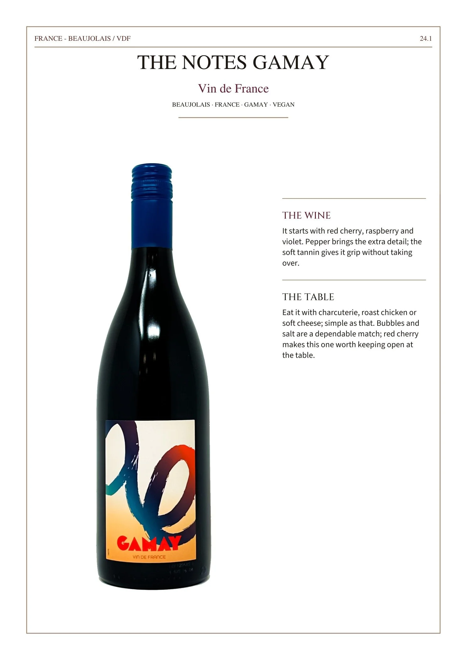 The Notes Gamay
