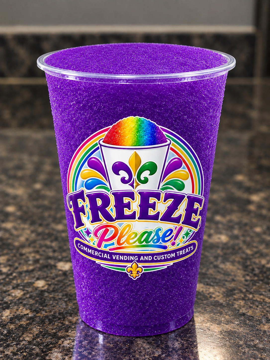 King Cake New Orleans Style Frozen Cup-9 oz