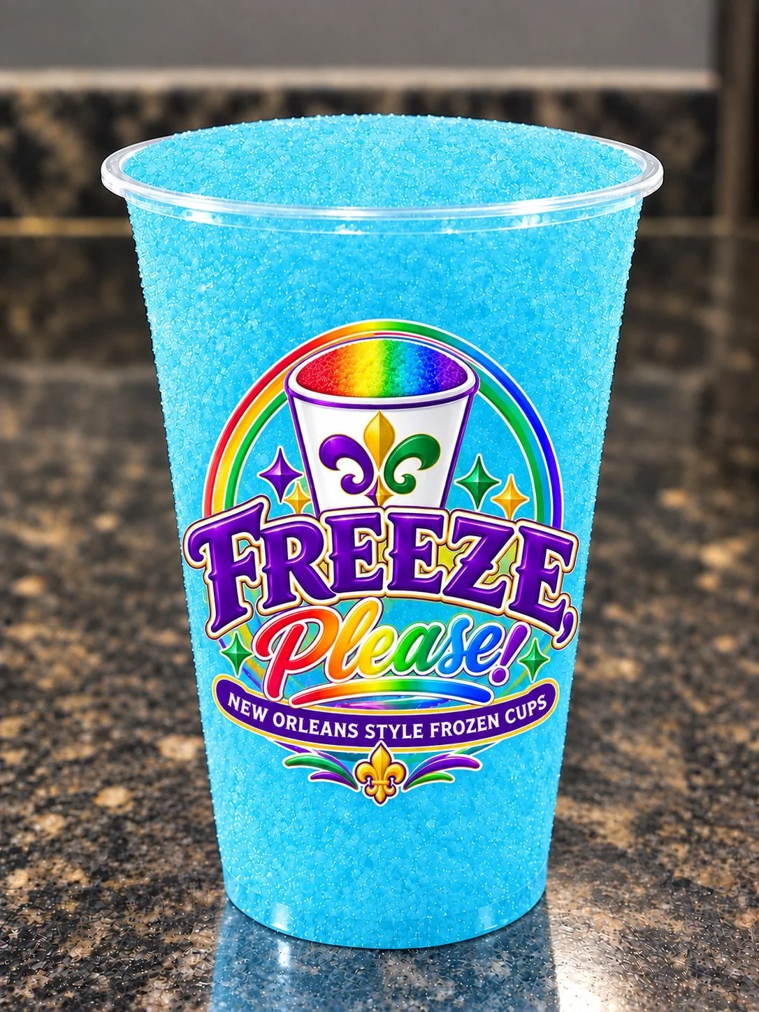 Cotton Candy New Orleans Style Frozen Cup-9 oz