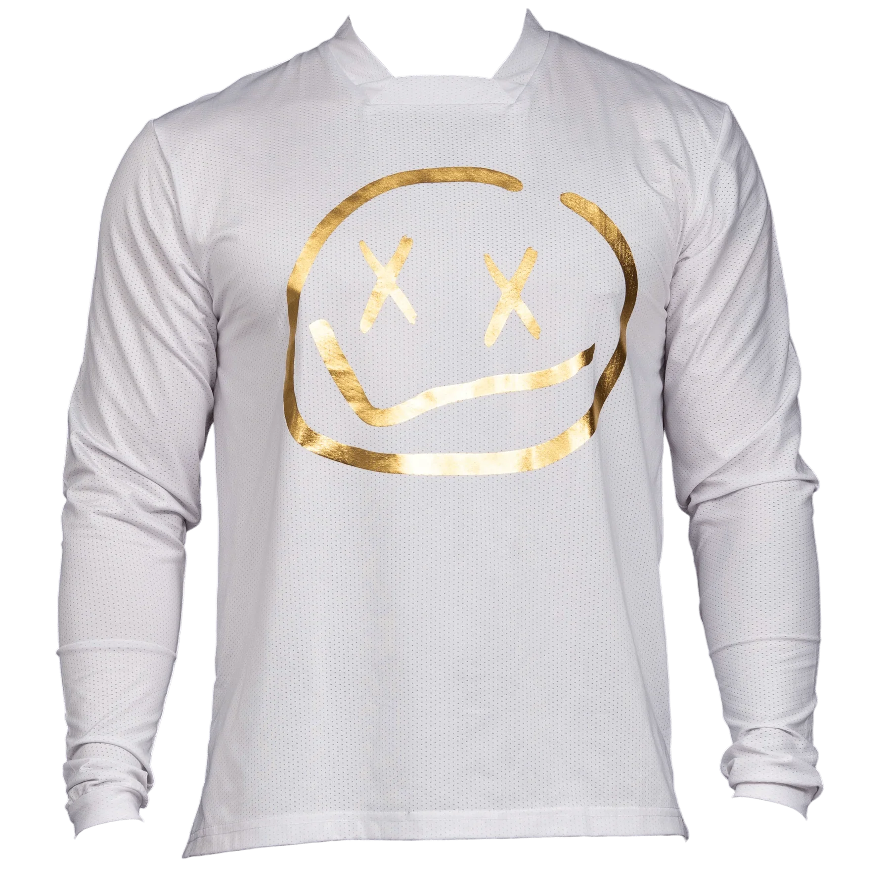 Menace Moto/MTB Jersey 2.0: White/Gold