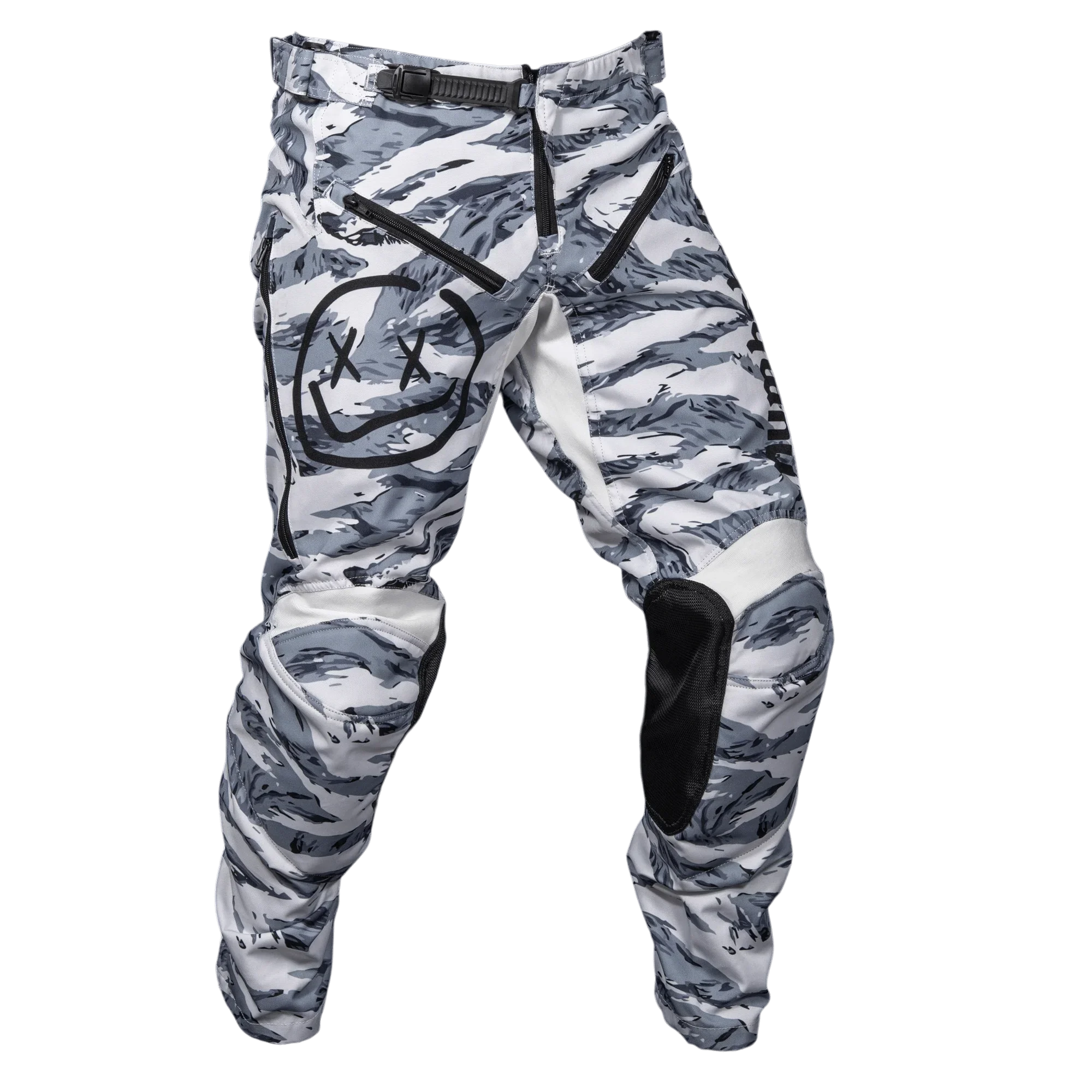 Menace Moto Pant 2.0: White Tiger