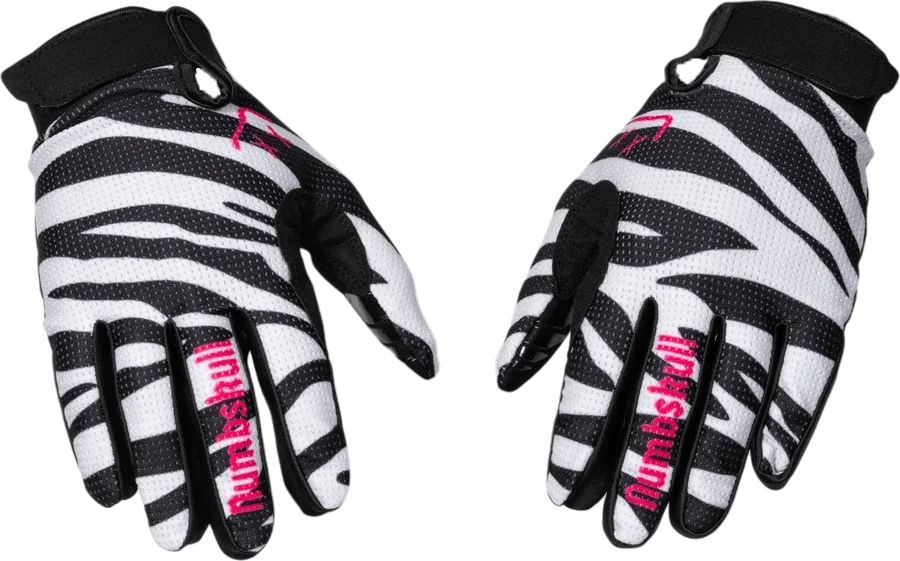 Menace Moto/MTB Gloves 2.0: Zebra