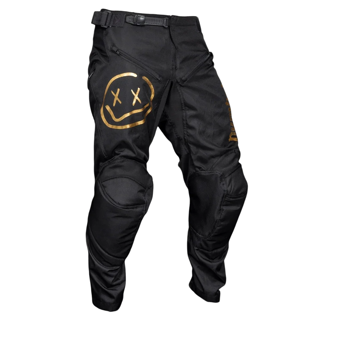 Menace Moto Pant 2.0: Black/Gold