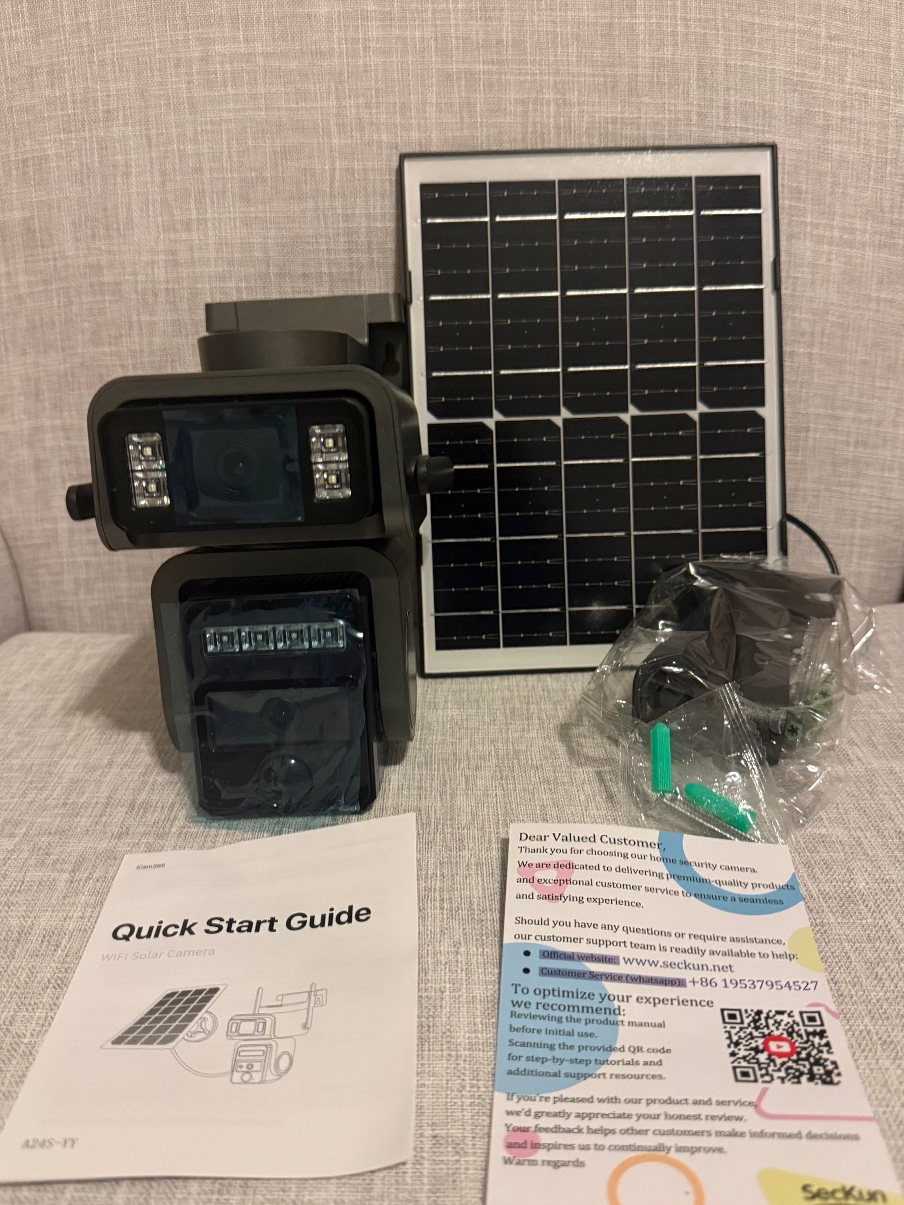 360-Degree Solar-Powered Smart Security Camera