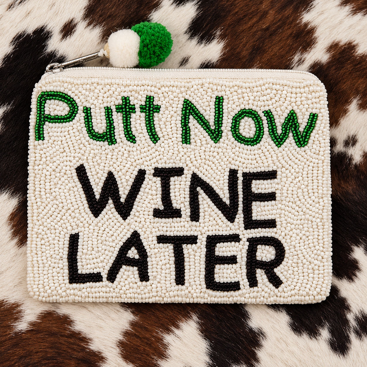 Putt Now Wine Later Zipper Bag.png