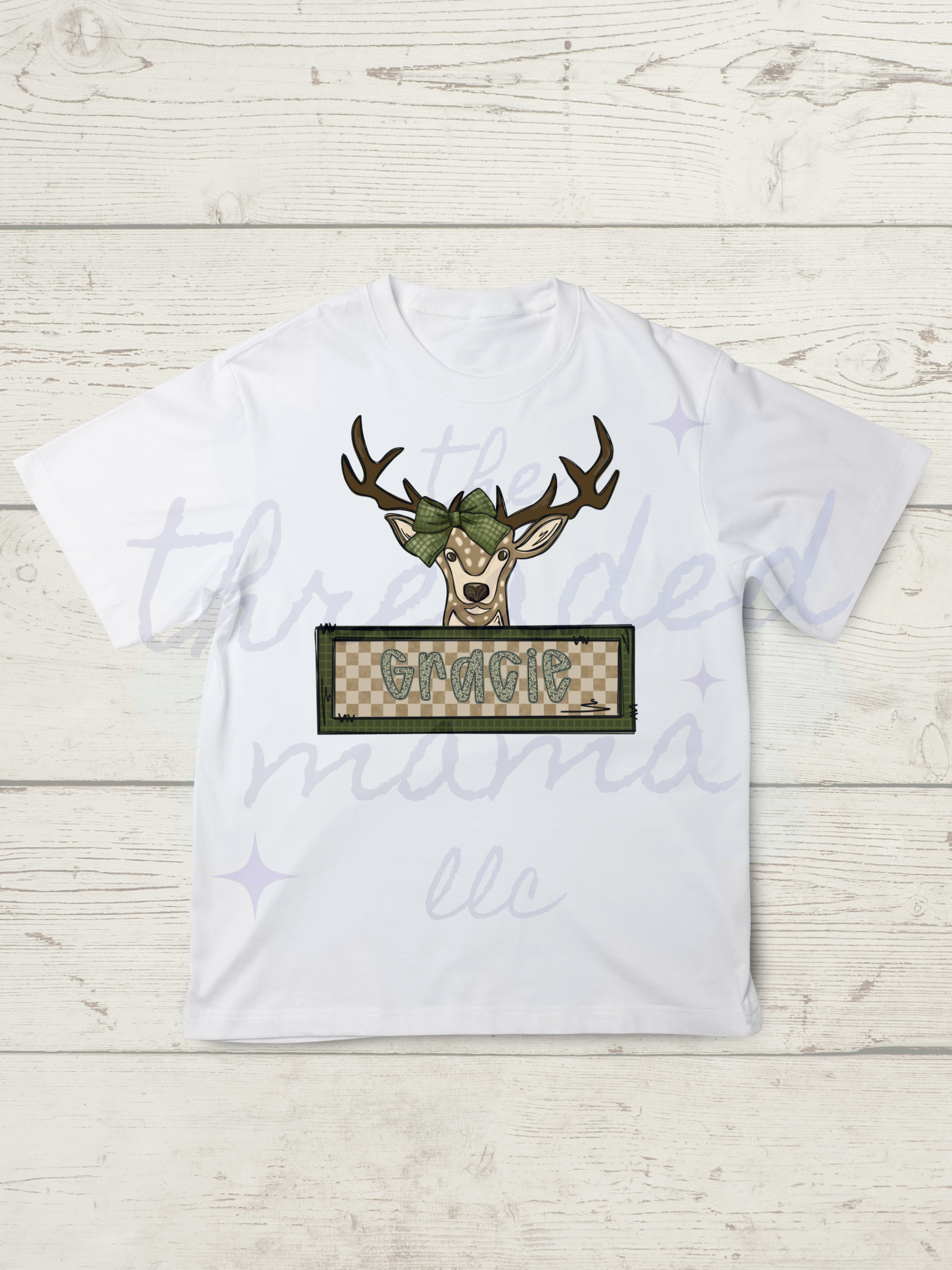 Buck + Bow Name Tee