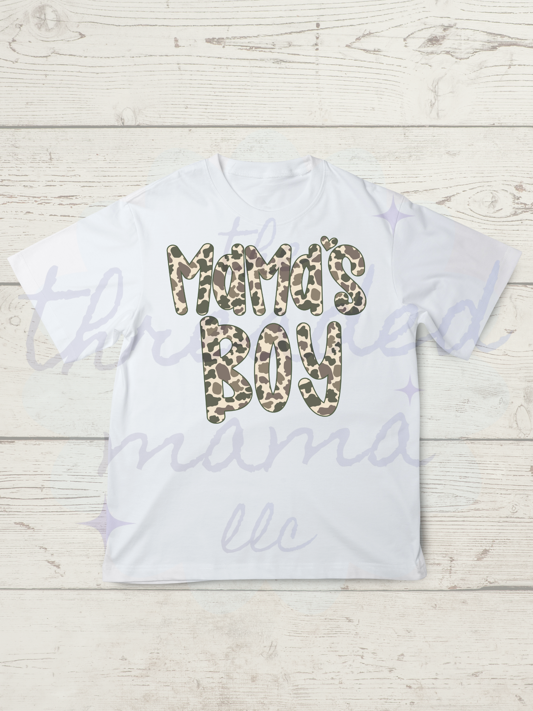 Little Kids Mamas Boy Tee