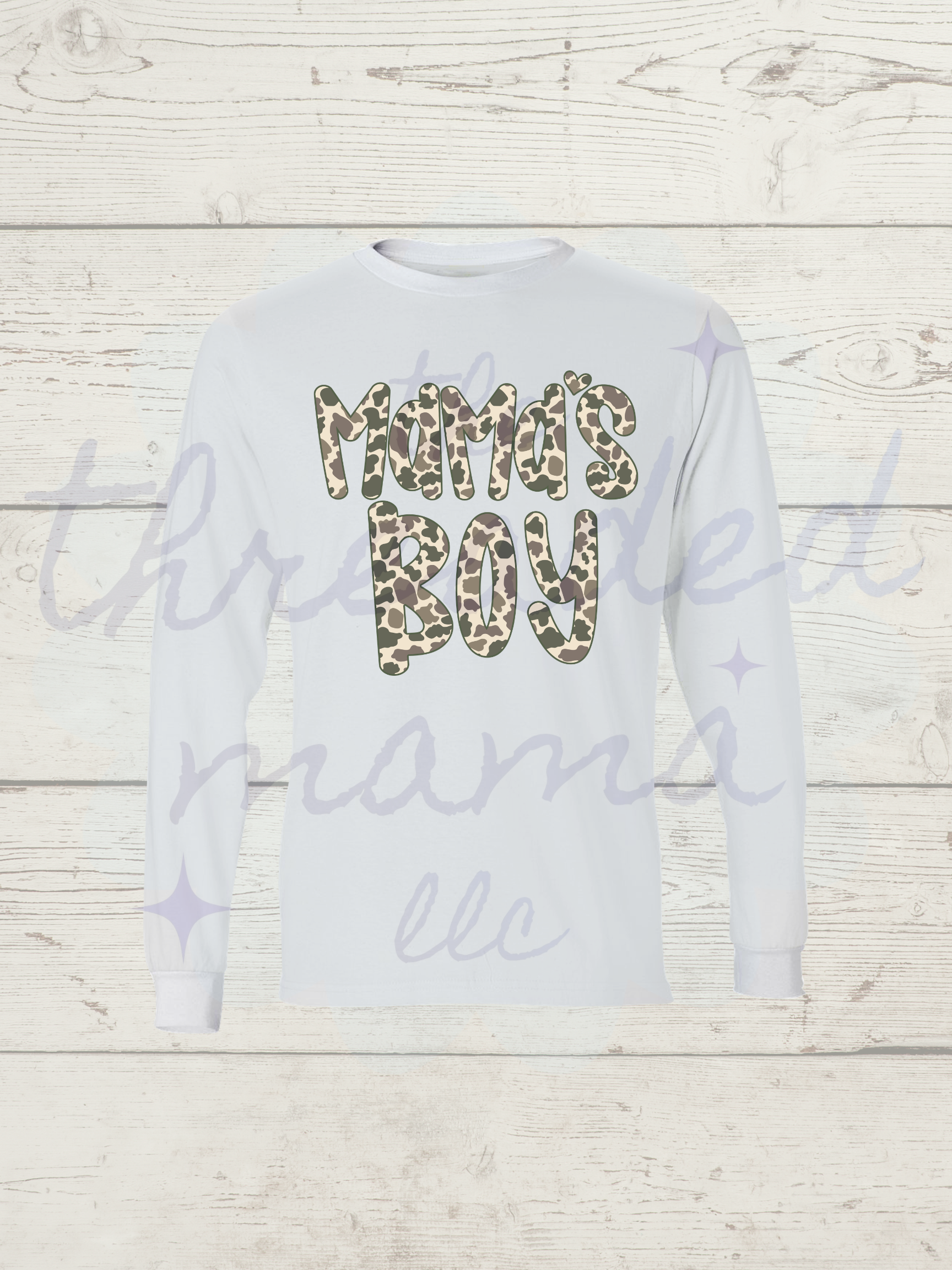 Little Kids Mamas Boy Longsleeve