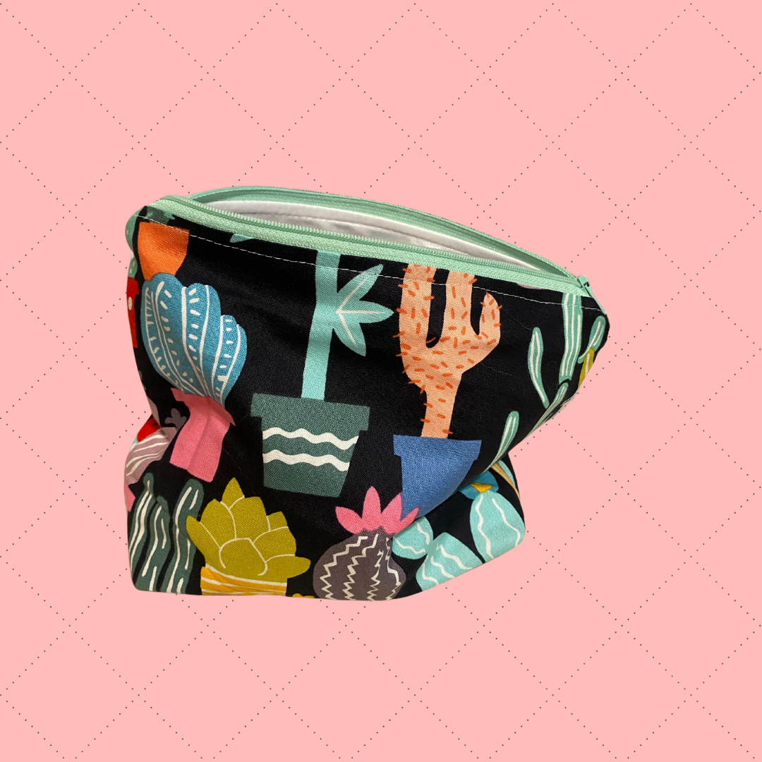Cactus in Black Everything Wet Bag