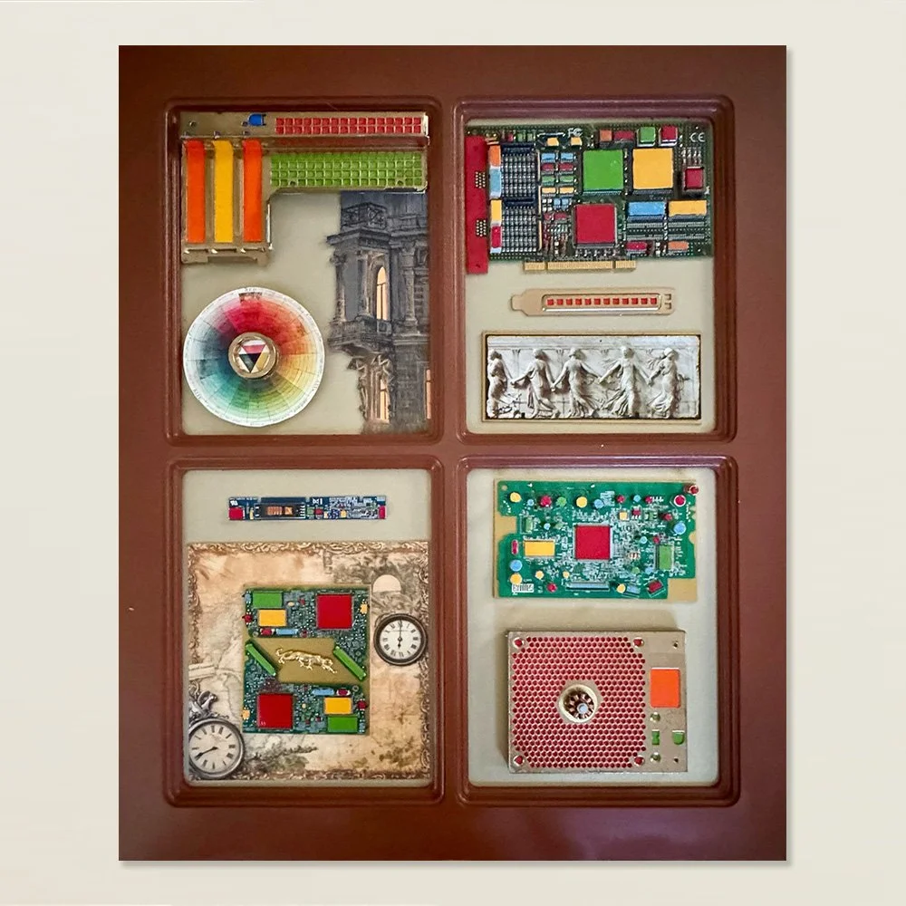 Palette of Time - 2026 - Mixed media over canvas - 18x22"