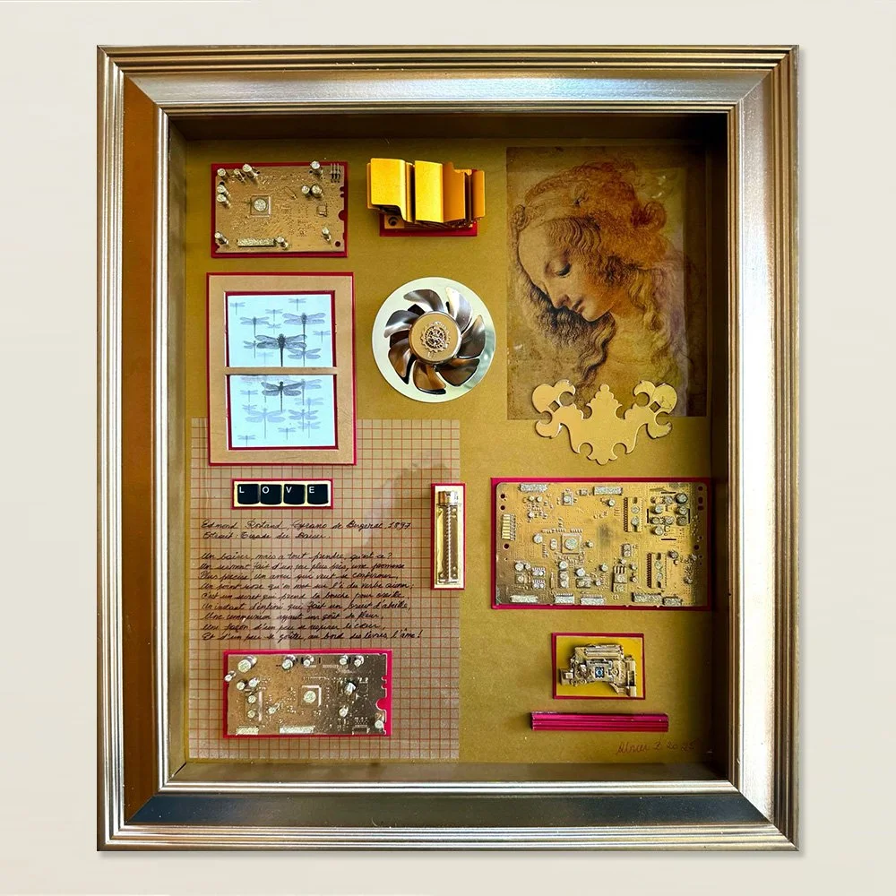 Whisper of the Master - 2026 - Mixed media over canvas - 16x20"