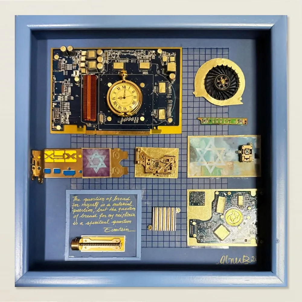 Carmiel - 2026 - Mixed media over canvas - 12x12"
