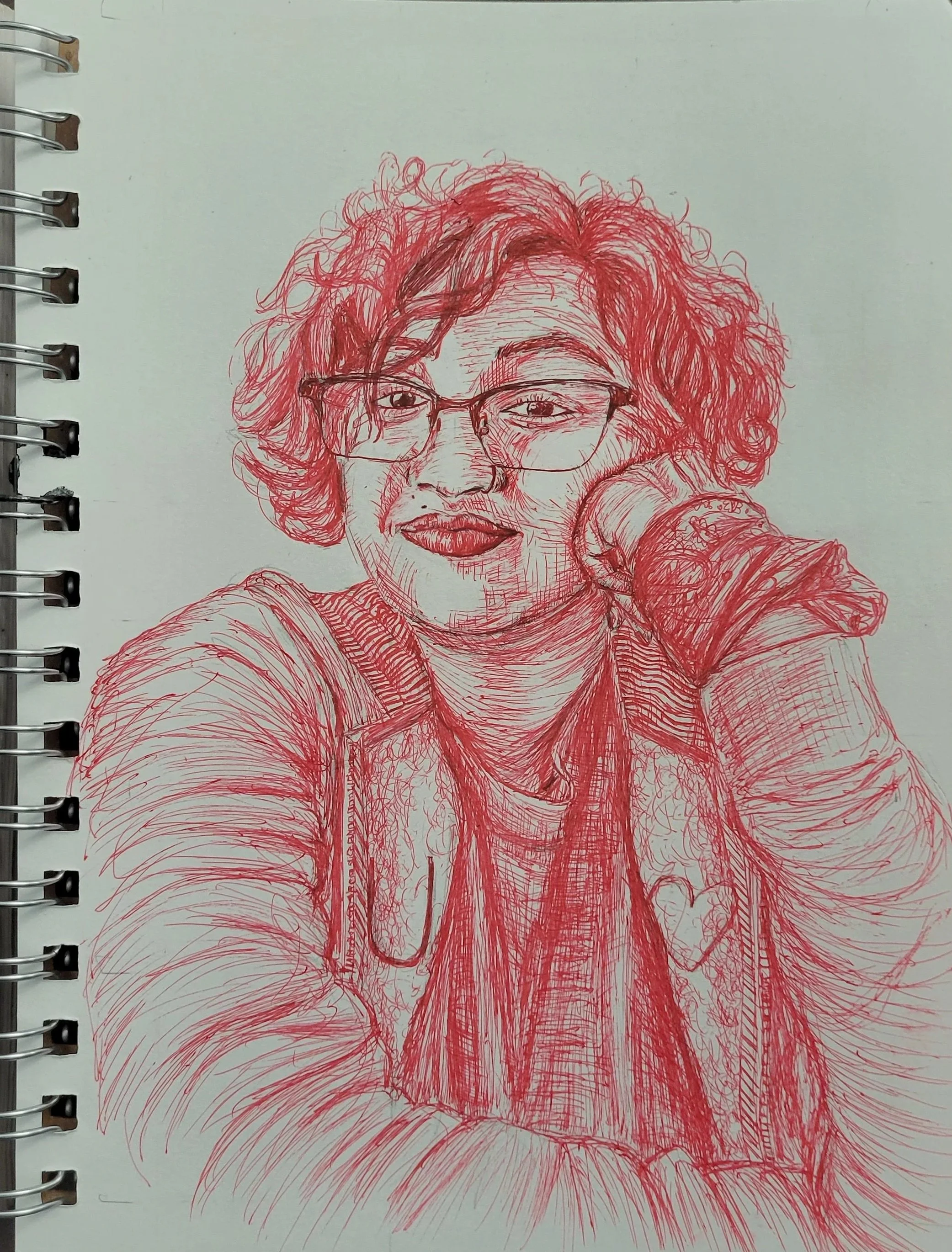 Red Pen Portrait