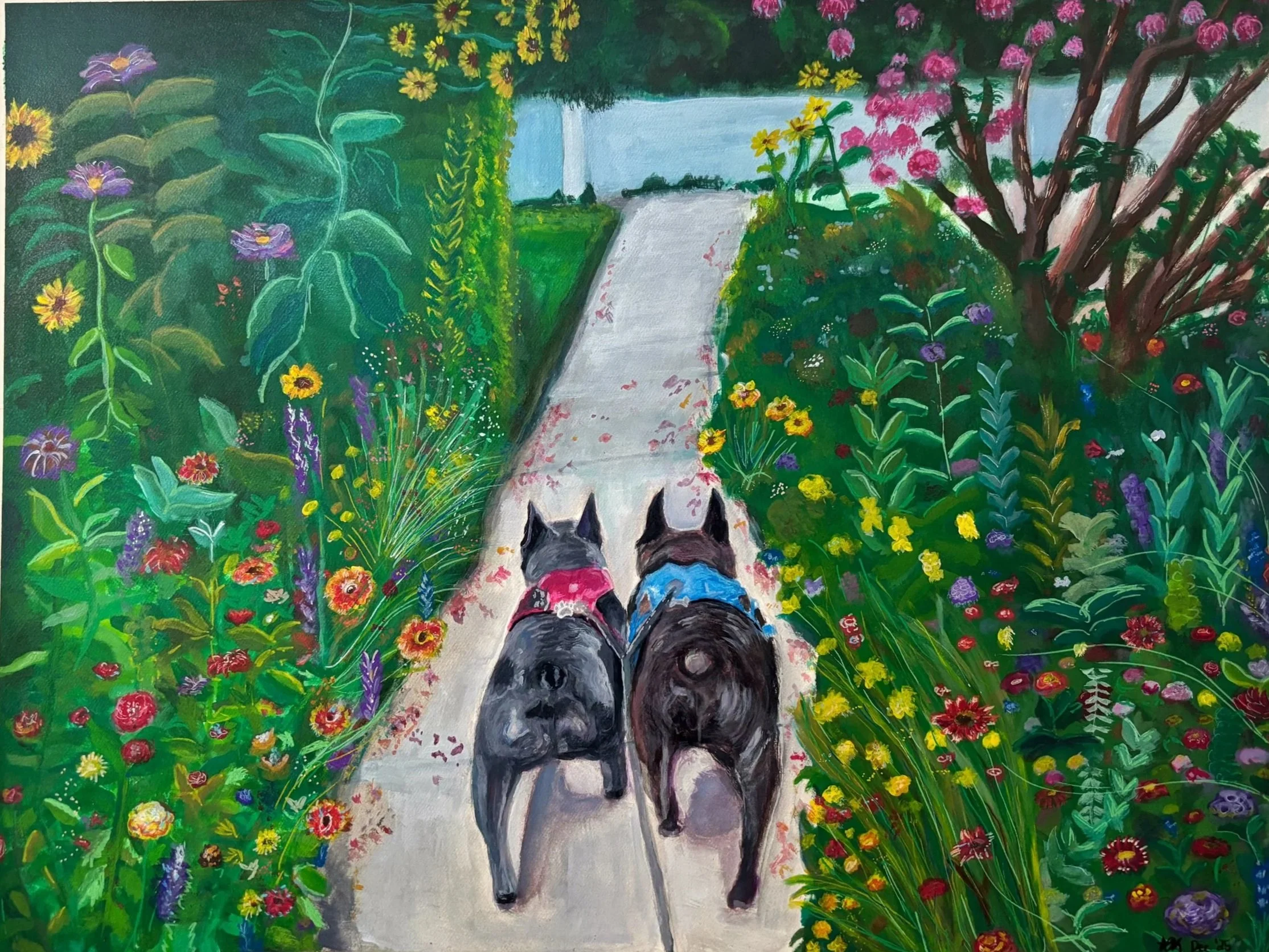 Dogs on a Stroll