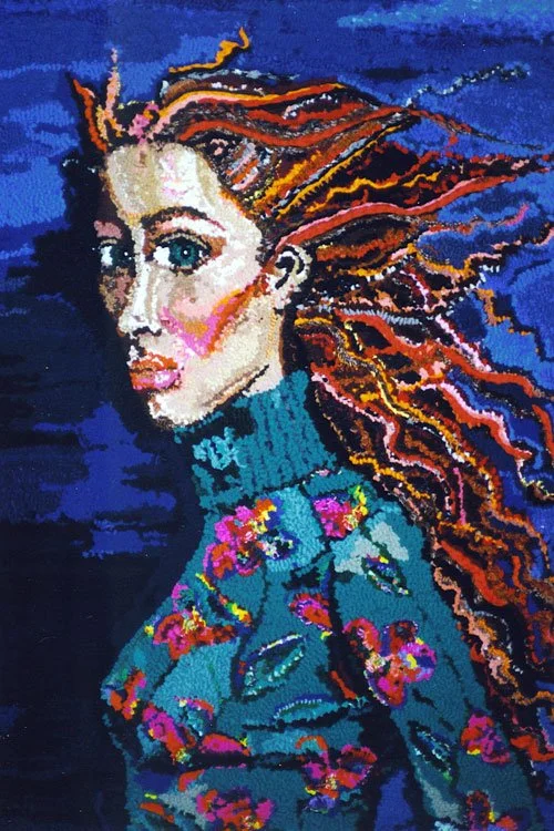 "Looking Good, Feeling Bad," 1999, discarded clothing, 43 x 28 inches