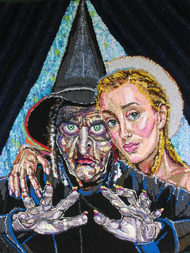 The Bad with The Good, 2009, discarded clothing, 41 x 43 inches