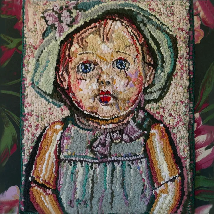 Used, 2013, discarded clothing and home textiles, 12 x 12 in