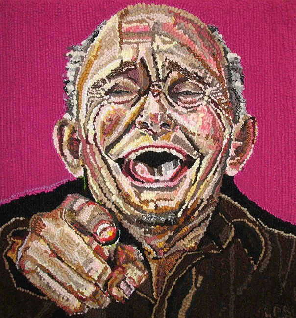 Ridicule, 2012, discarded clothing, 22 x 21 in