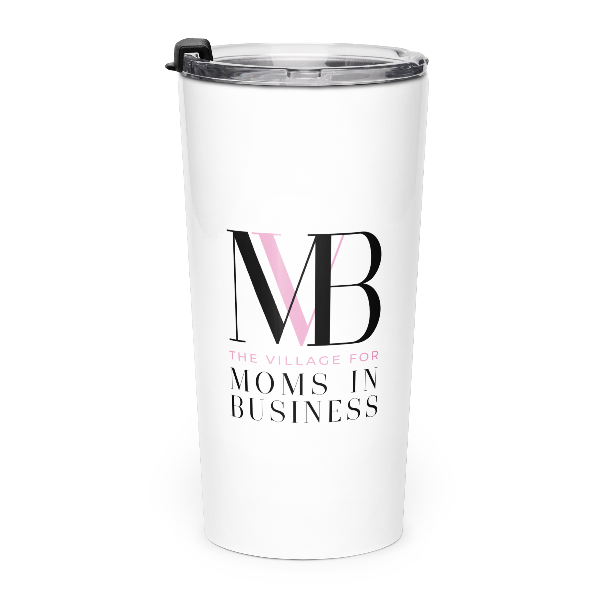 Tapered Stainless Steel Tumbler (White)