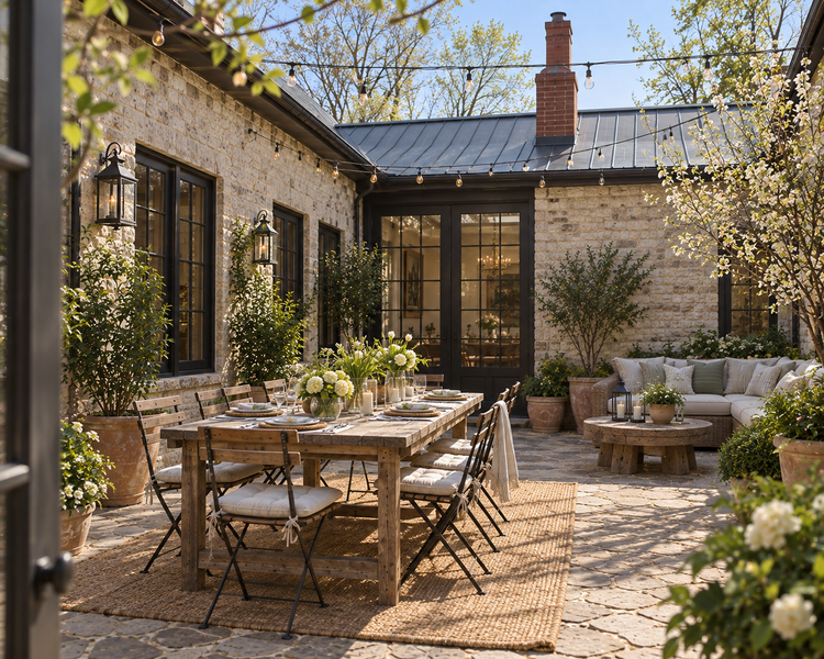 Courtyard at The Gathering House