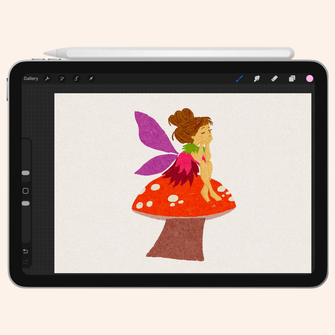 Fairy on a mushroom.png