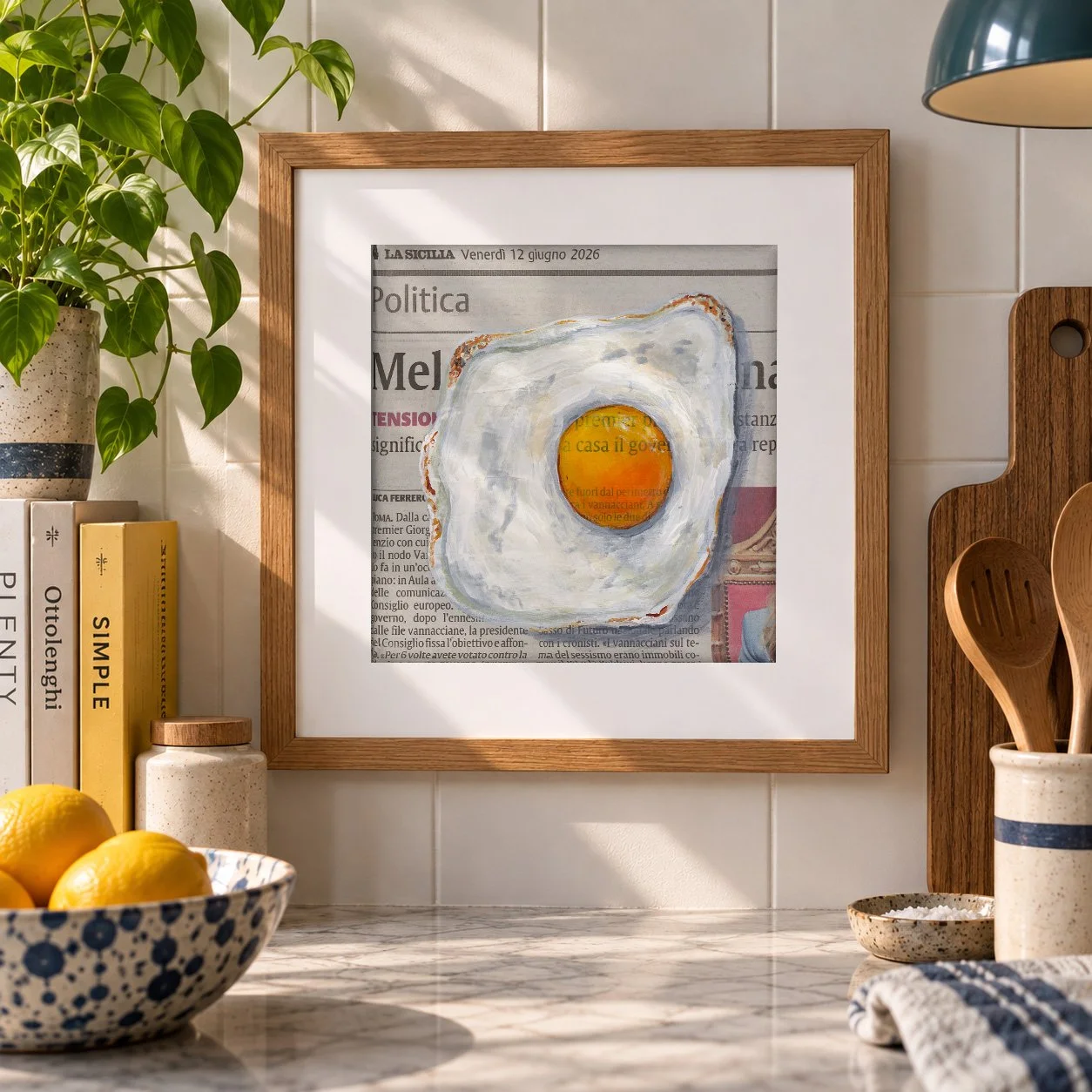 Fried Egg - 8x8 Giclée Art Print