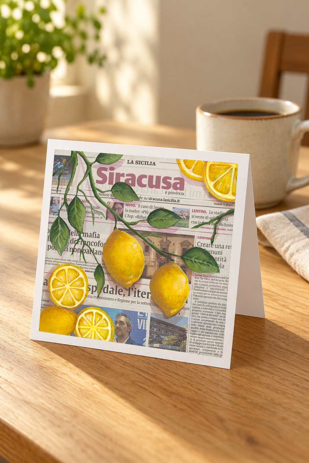 Lemons Greeting Card on Breakfast Table.png