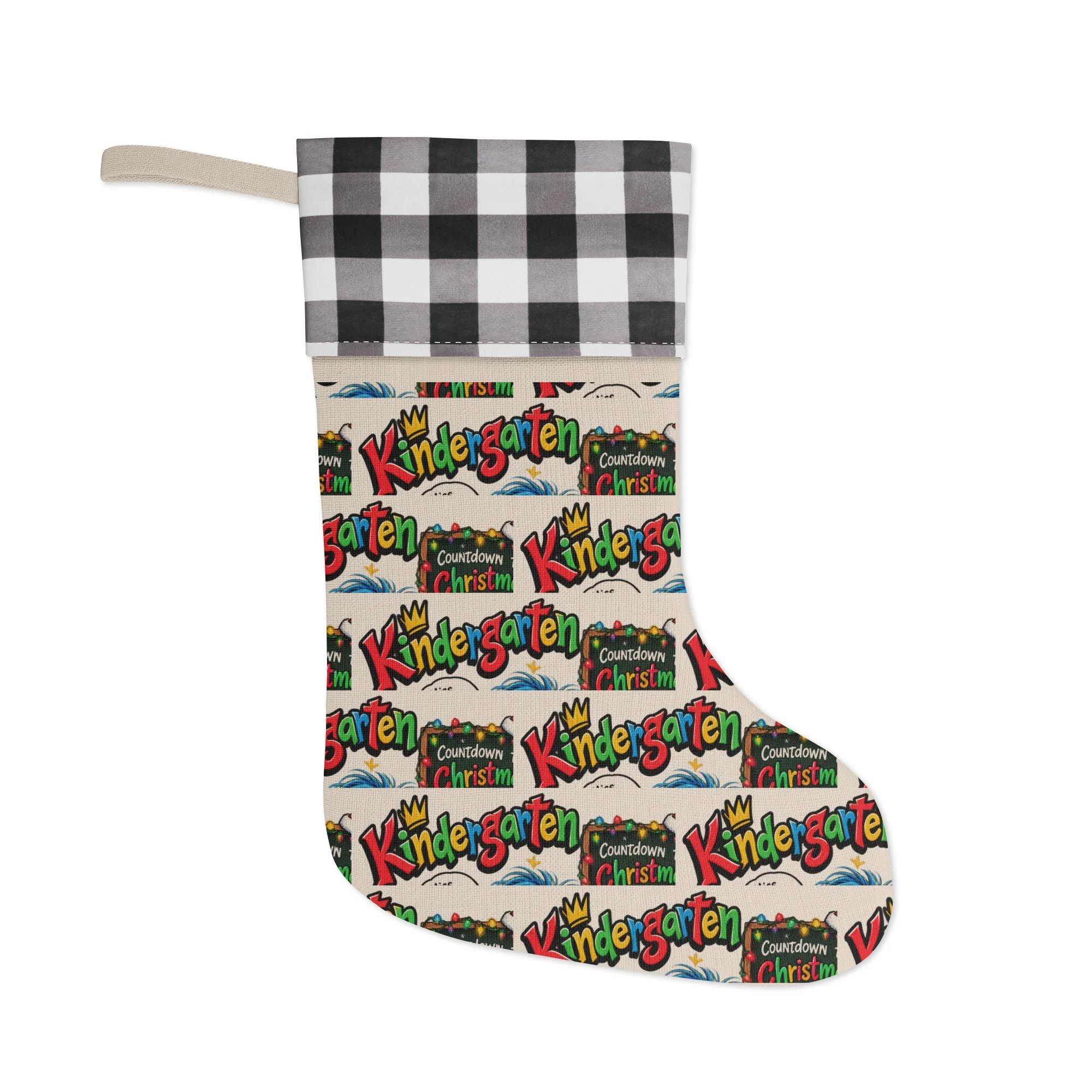 Rustic Christmas stocking
