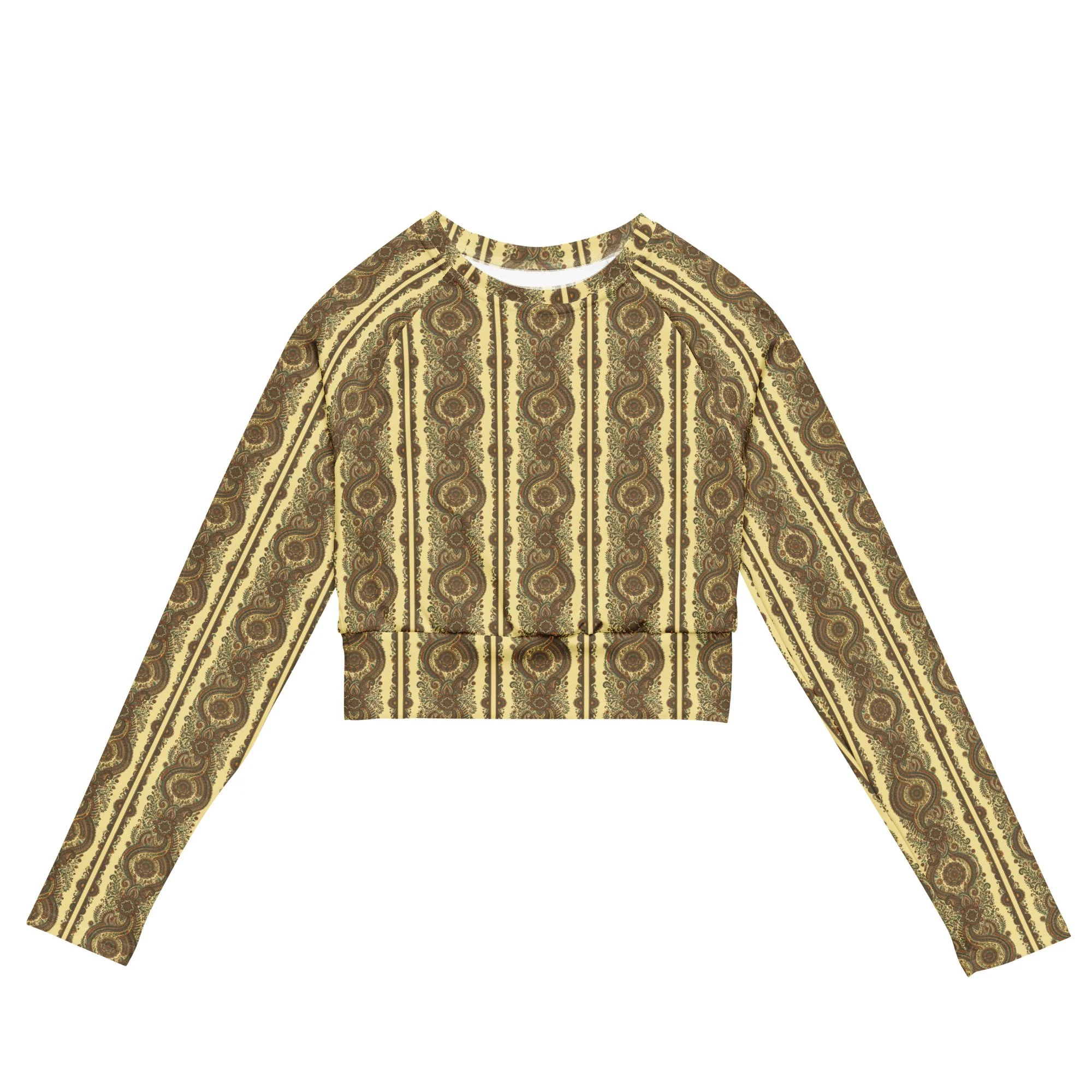 Long-sleeve crop top