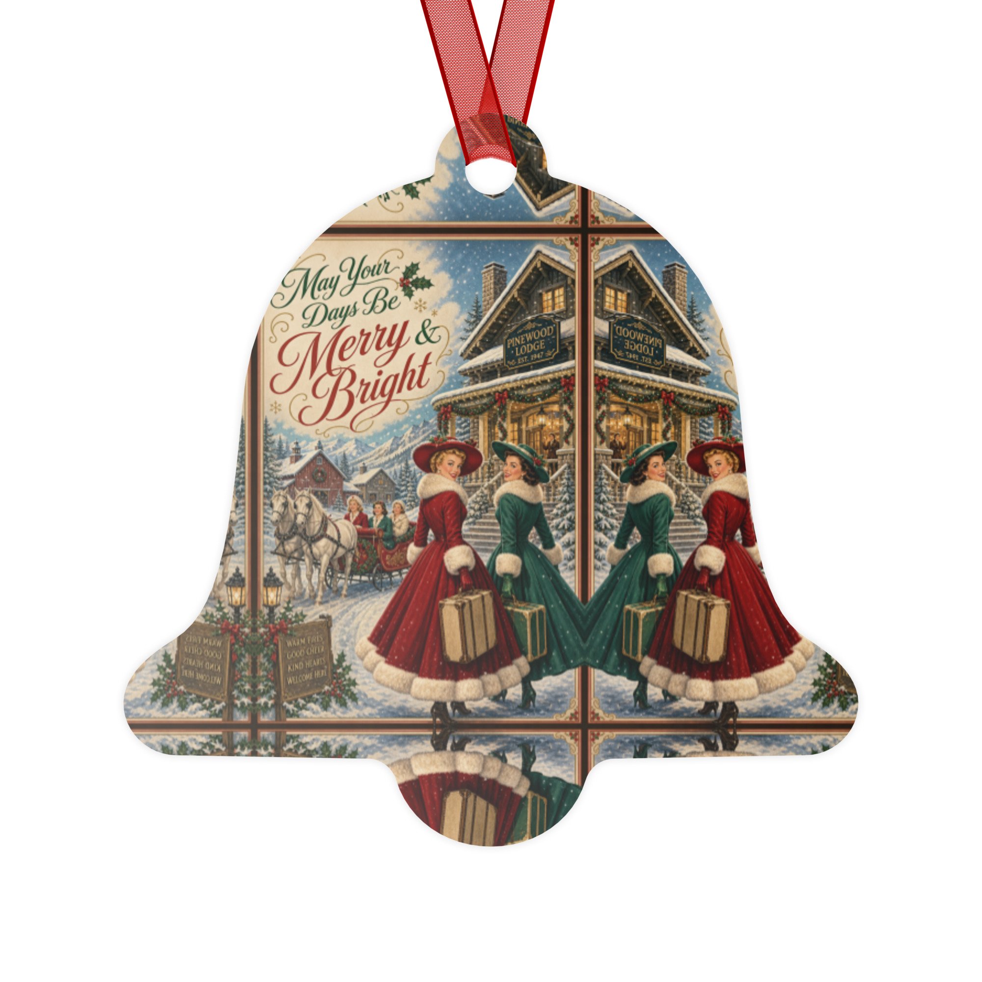 Double-sided ceramic ornaments