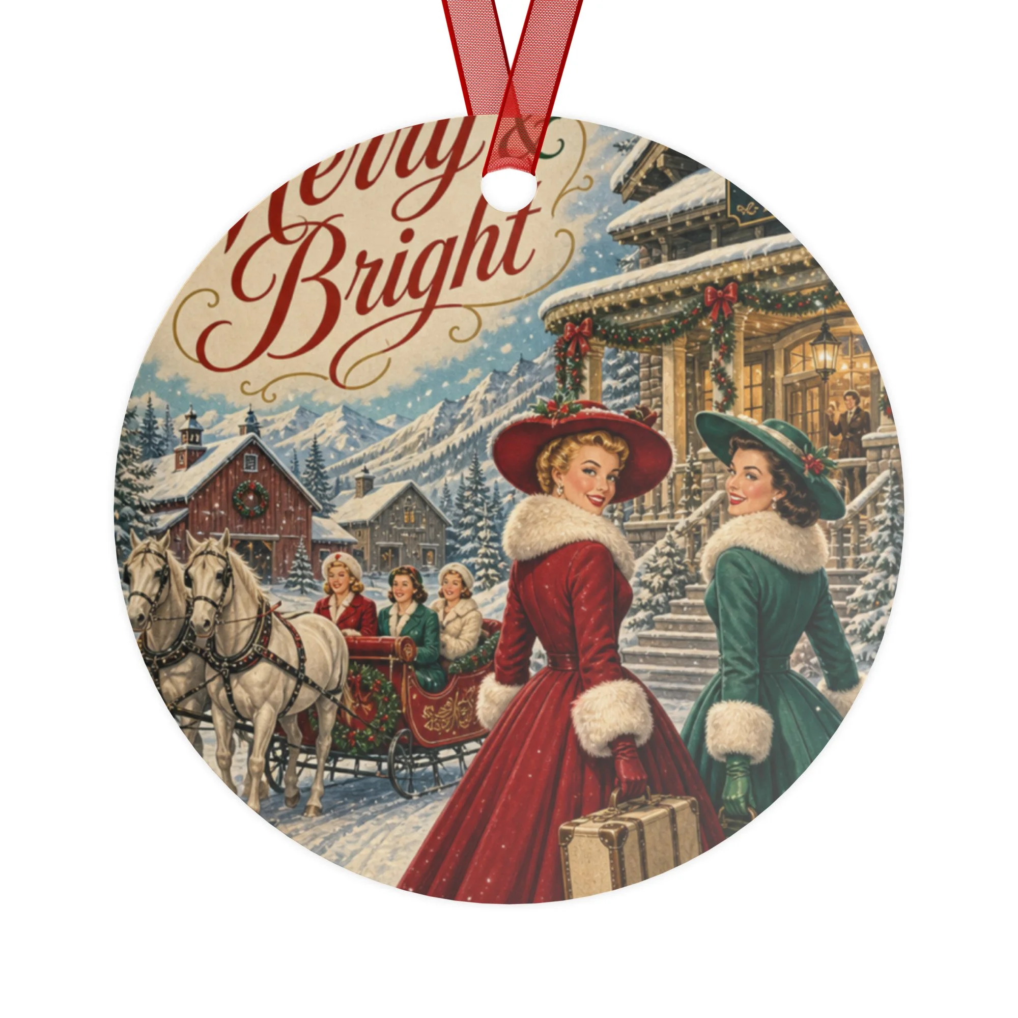 Double-sided ceramic ornaments