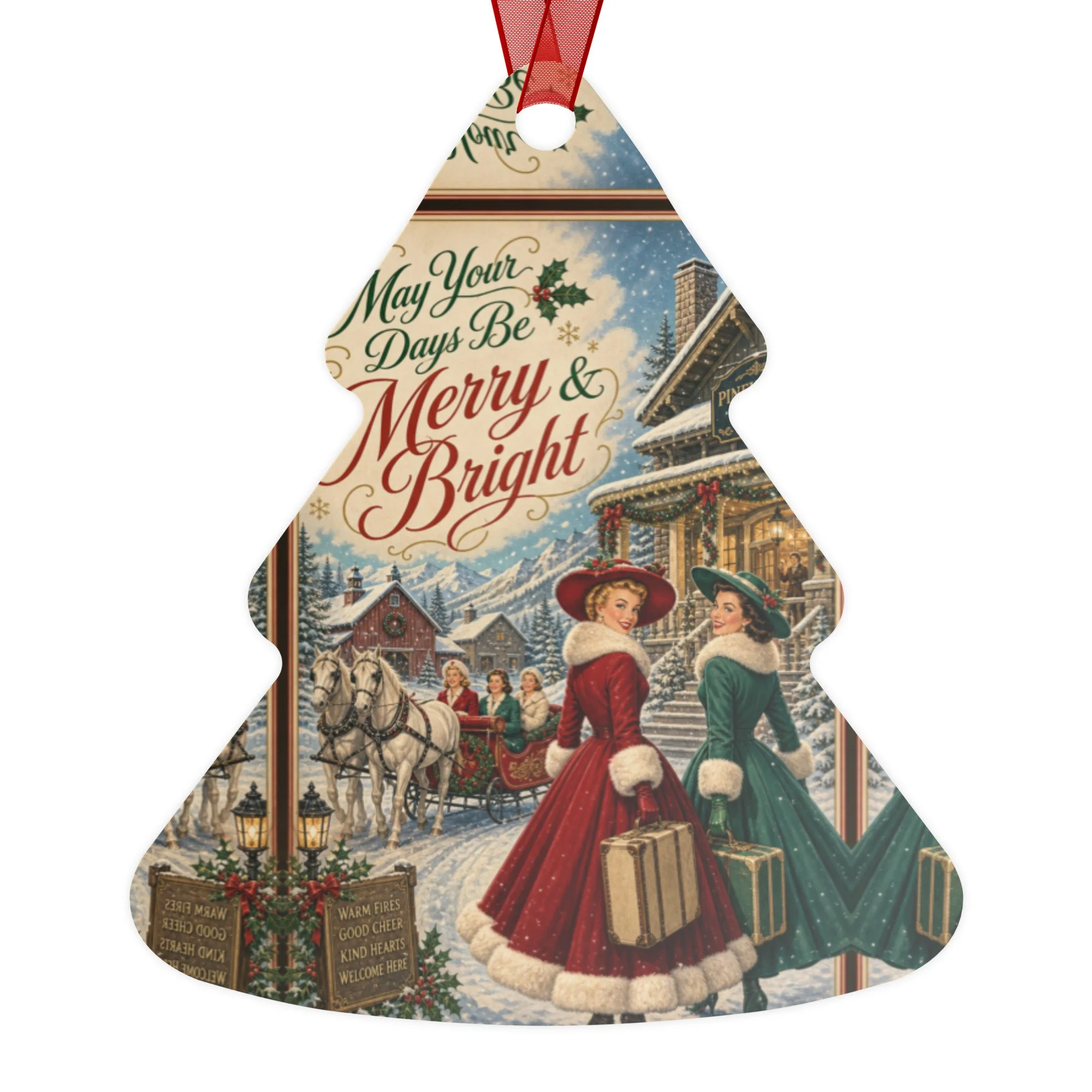 Double-sided ceramic ornaments