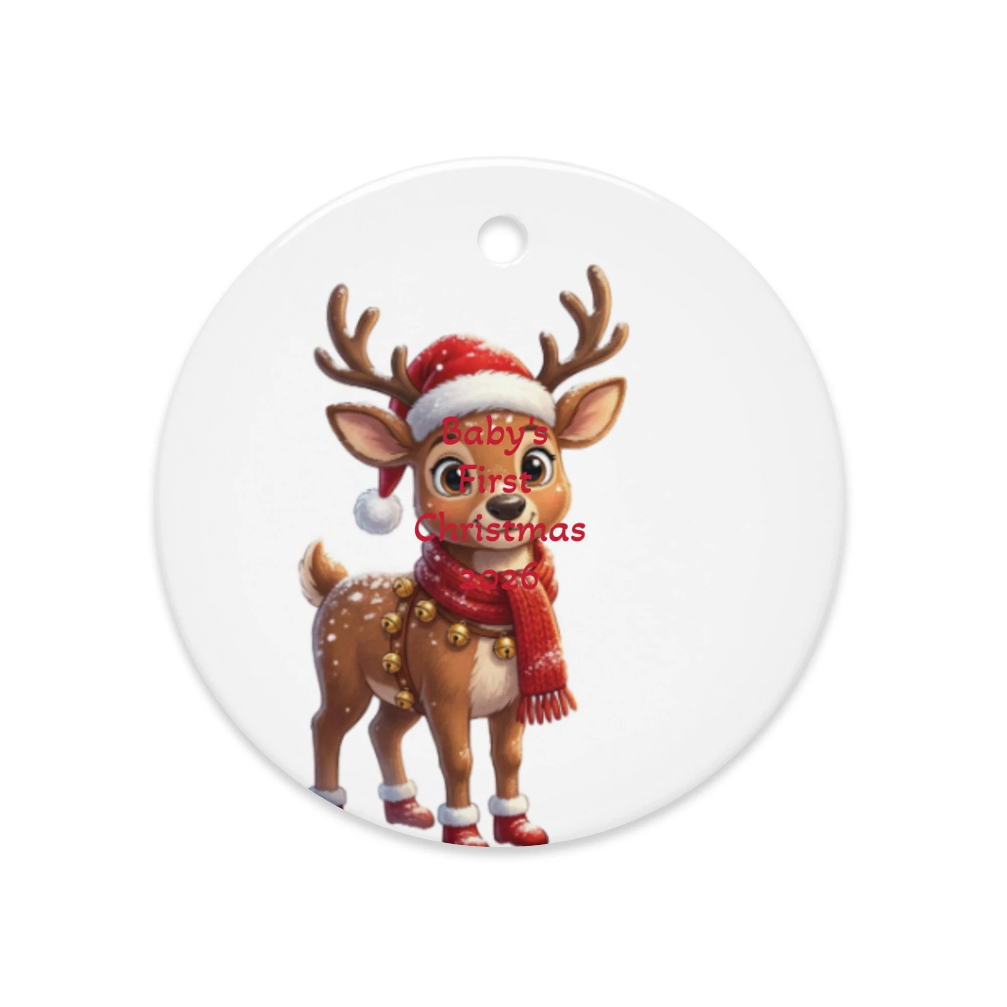 Double-sided ceramic ornaments