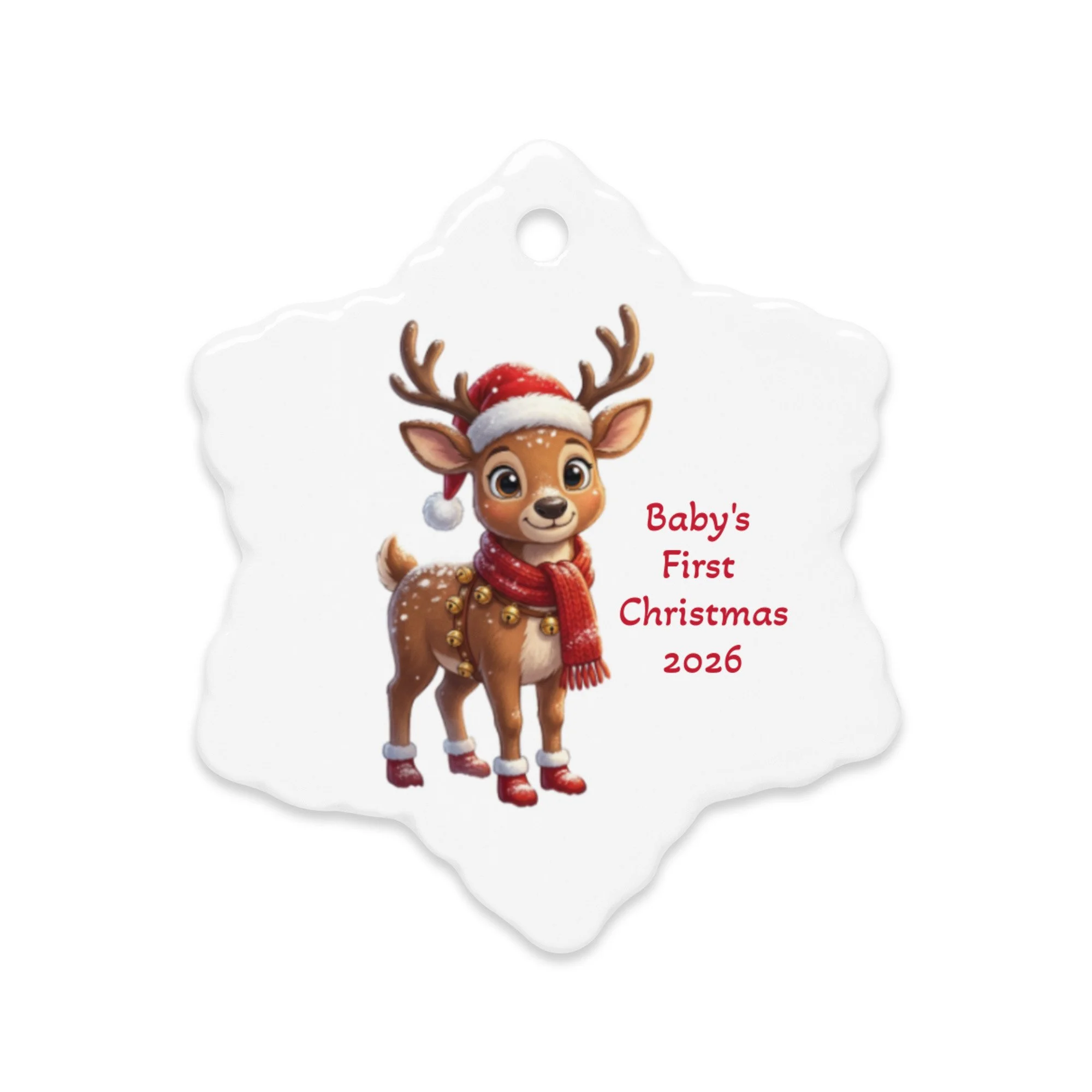 Double-sided ceramic ornaments