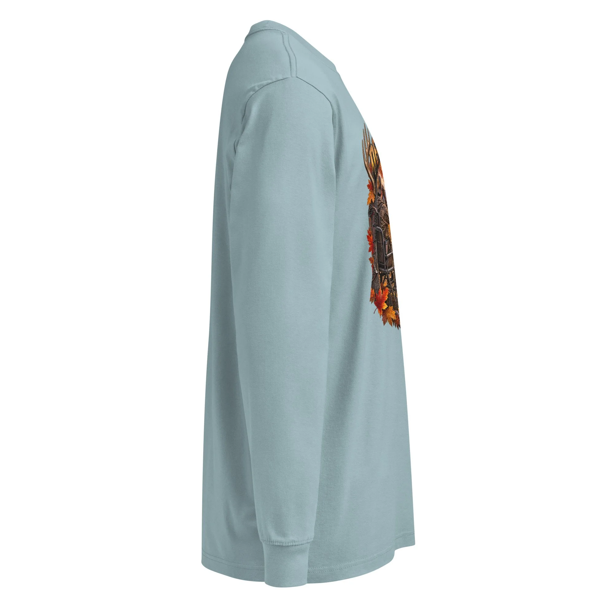 Men's heavyweight long sleeve t-shirt-Deer Season