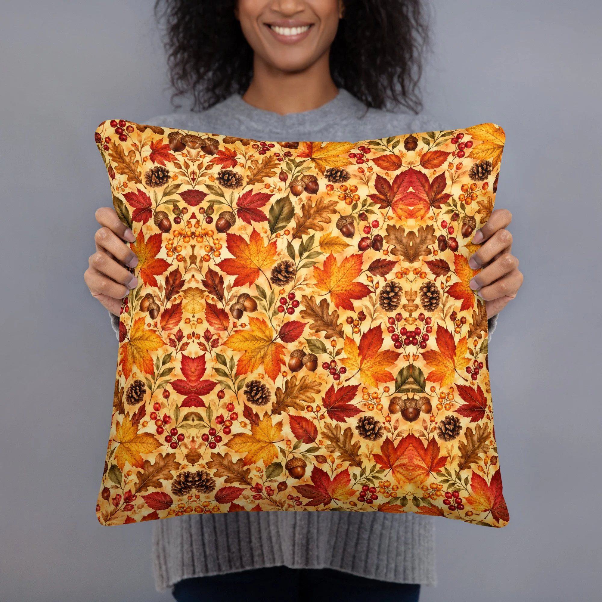 Basic Pillow Fall Leaves