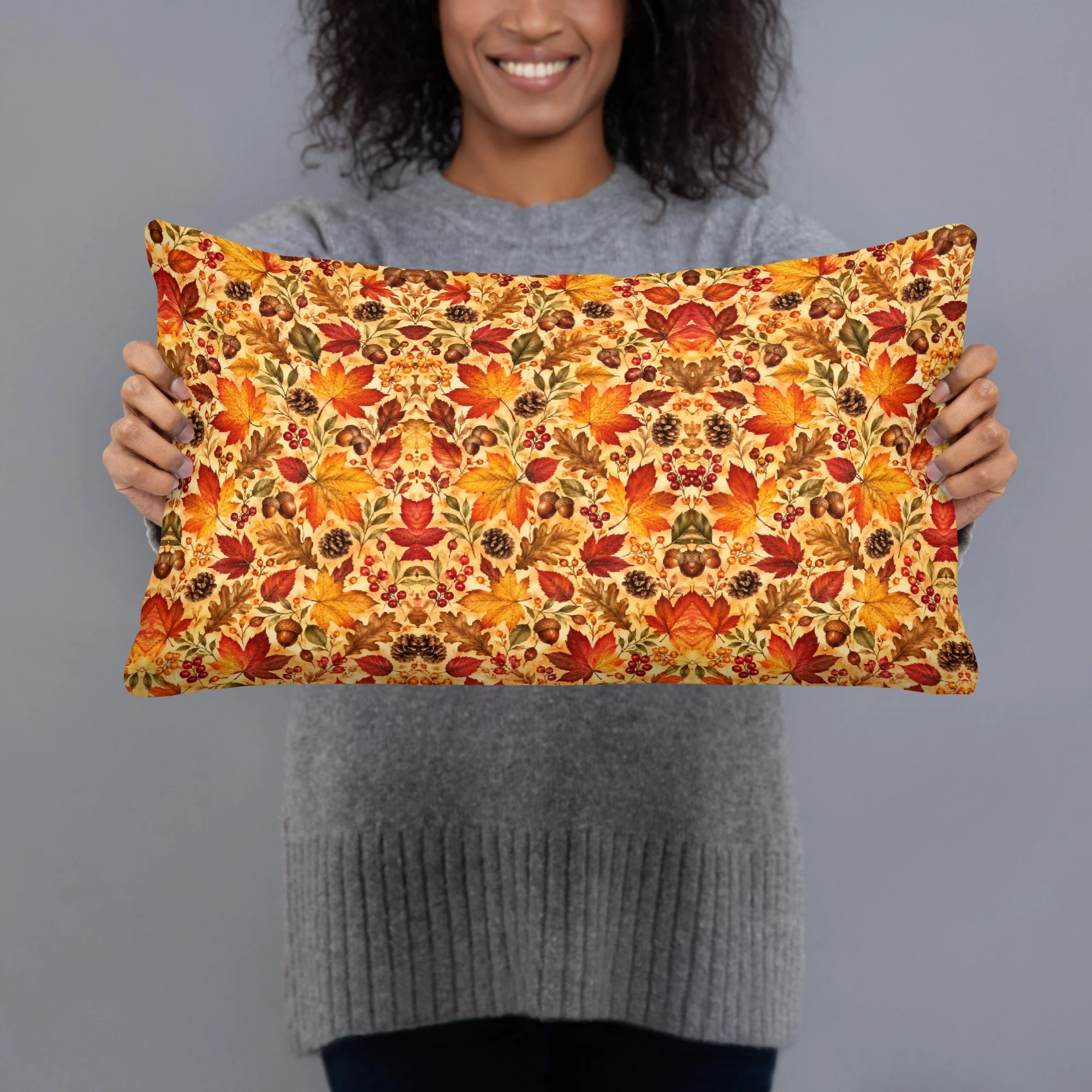 Basic Pillow Fall Leaves