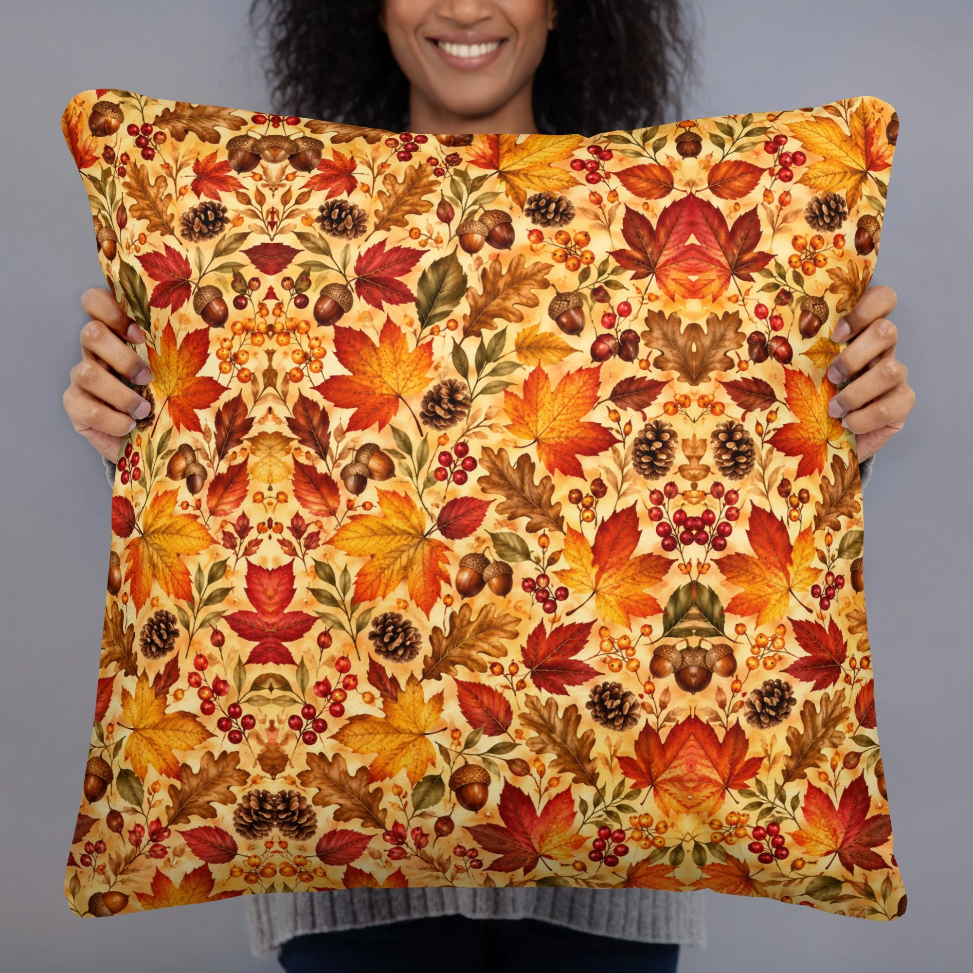 Basic Pillow Fall Leaves
