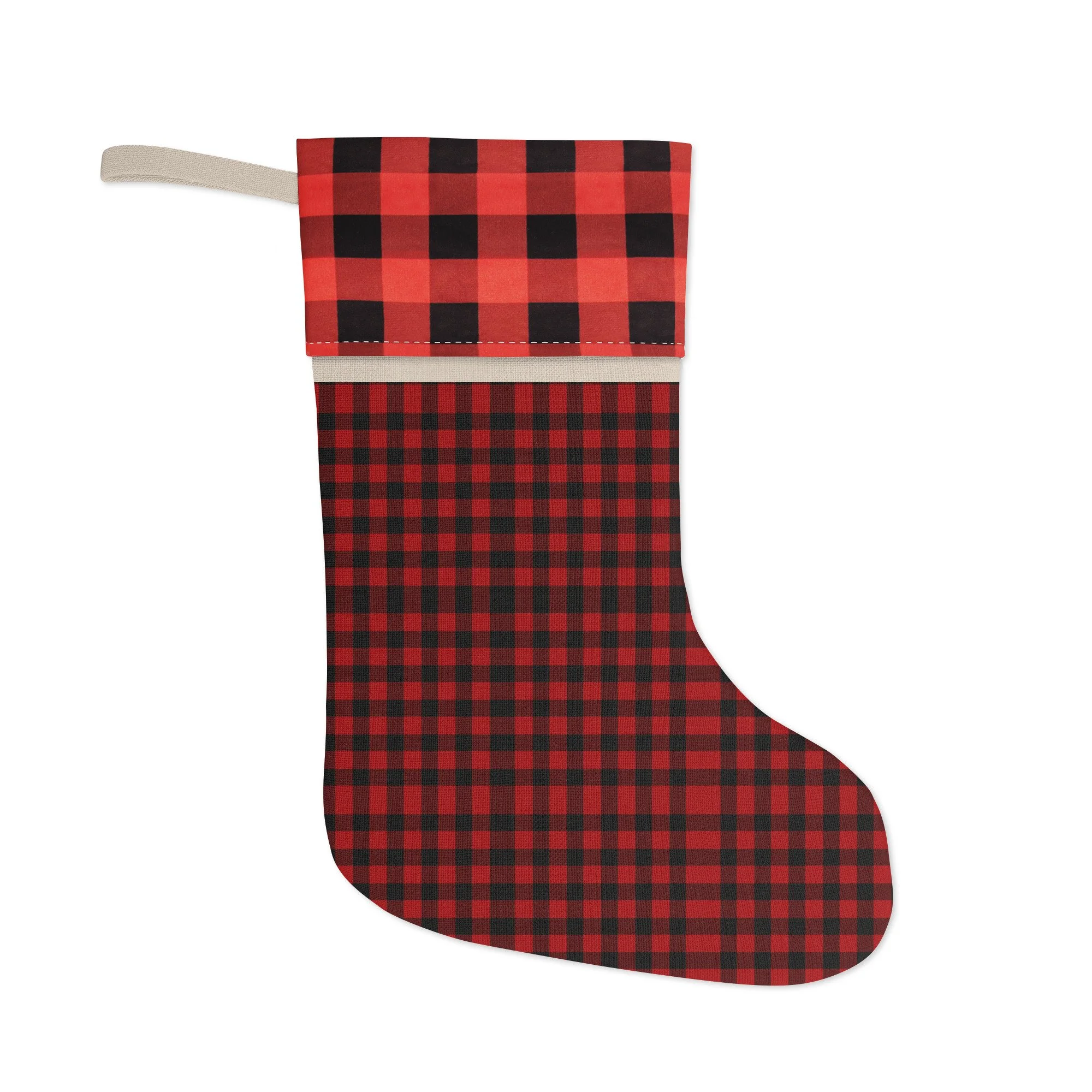 Rustic Christmas stocking
