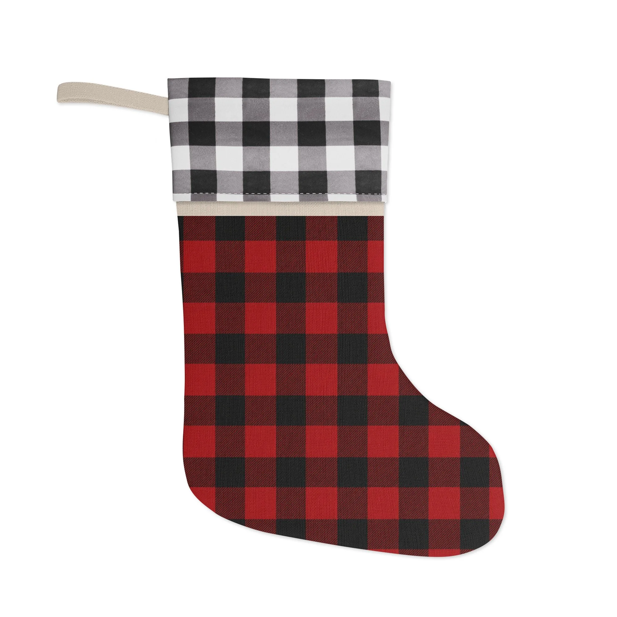 Rustic Christmas stocking