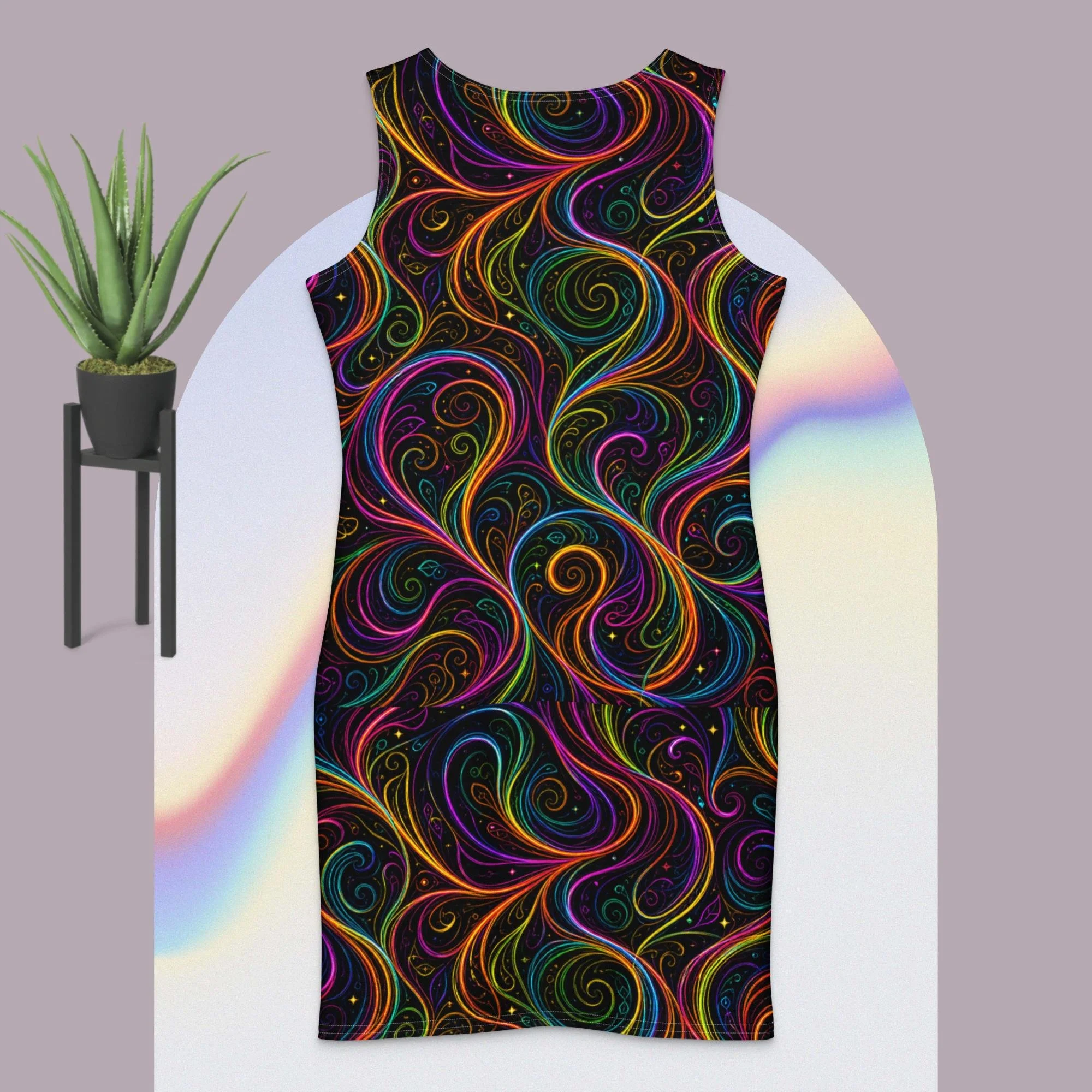 Cotton bodycon dress-color galore